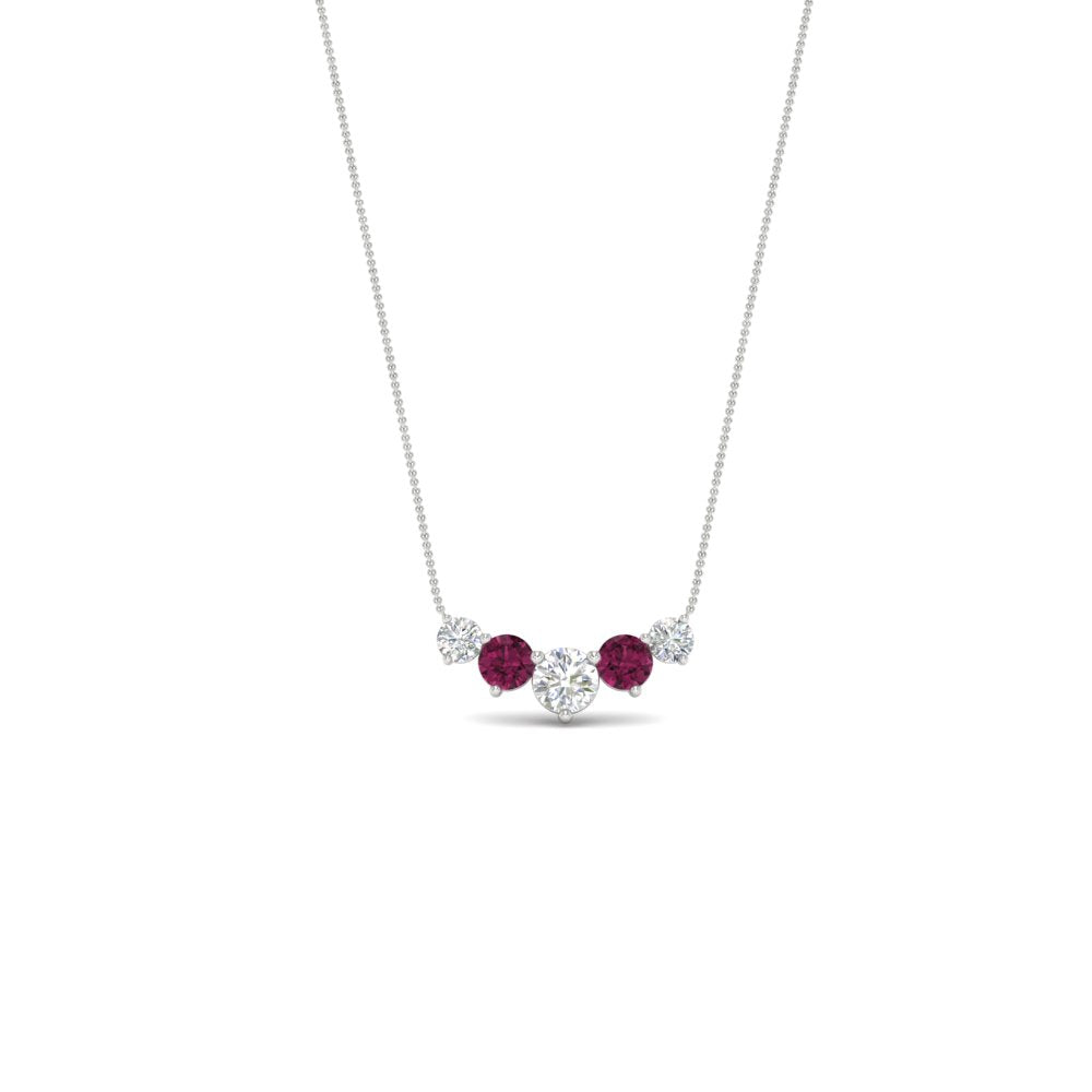 0.75 Carat Graduating Round Diamond Pendant