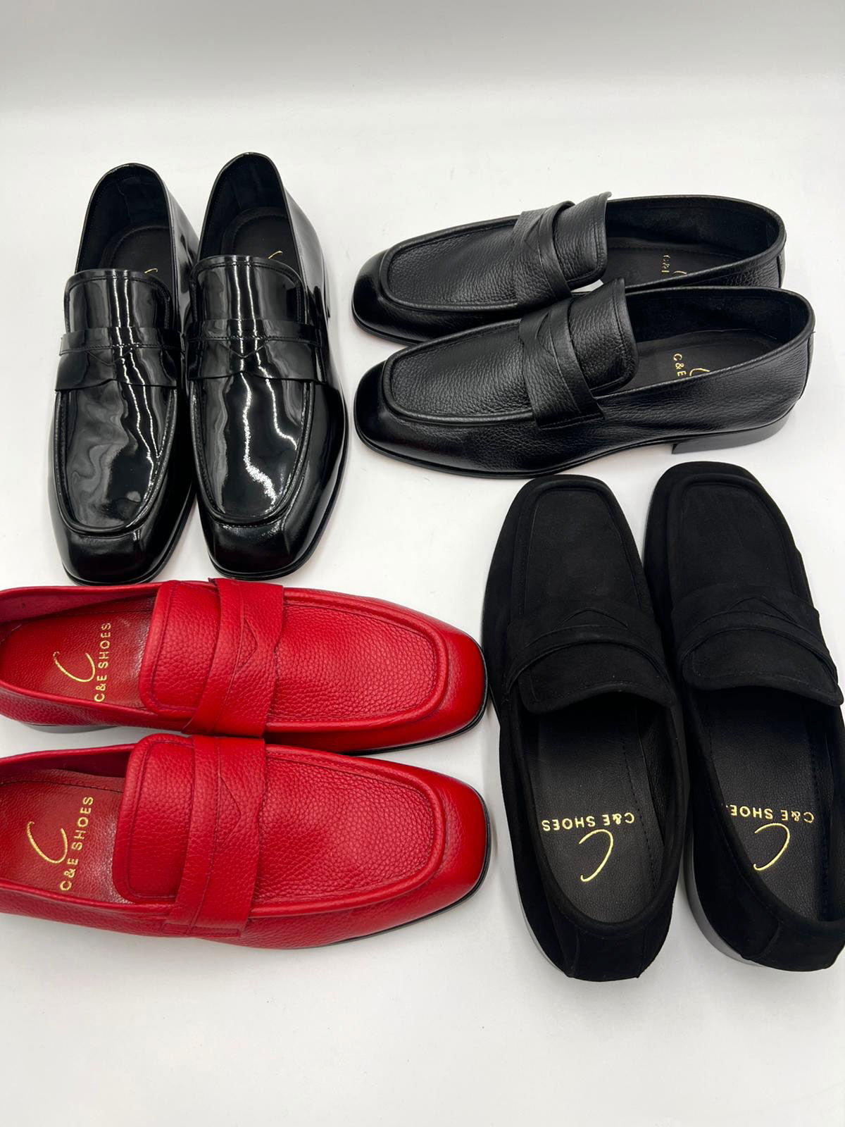 C Collection Suede Penny Loafer - Black