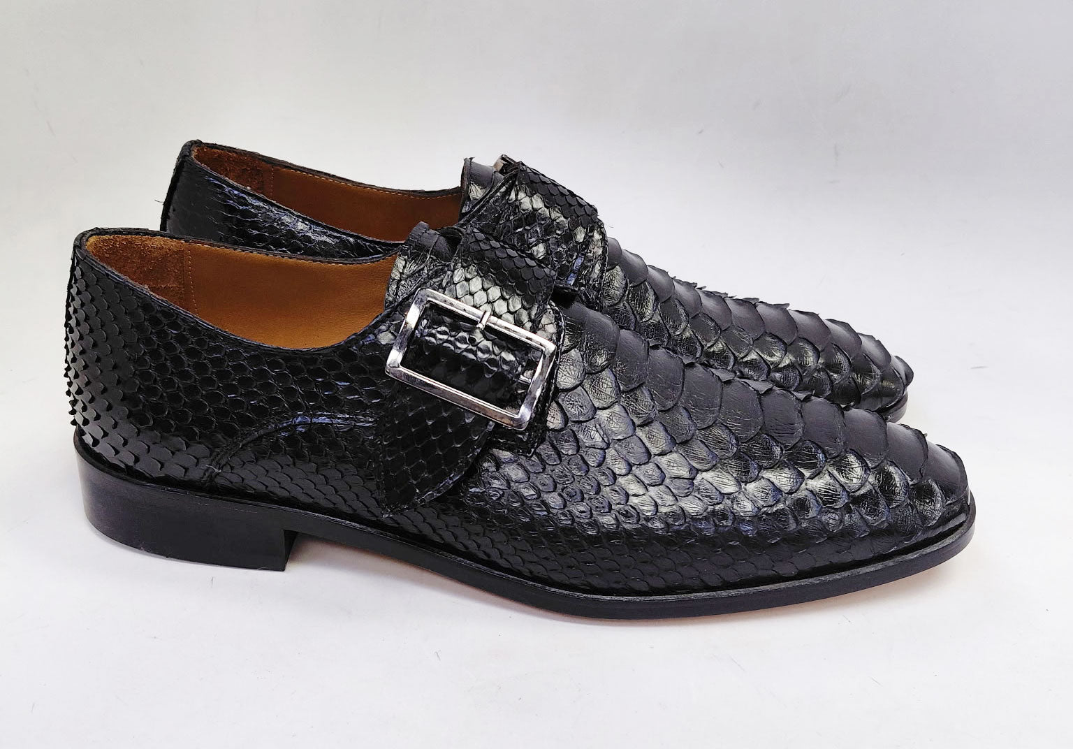 C Collection Python Print Monkstrap - Black