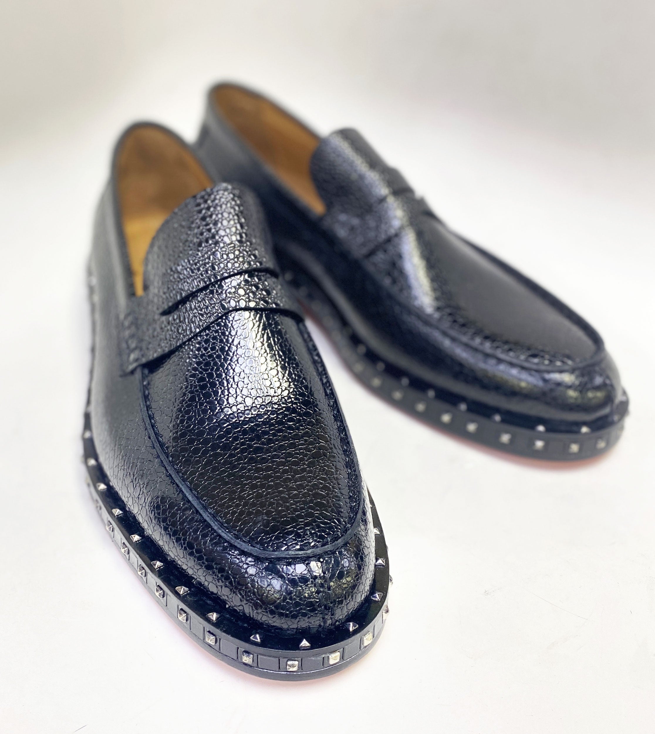 C Collection Caviar Leather Loafer - Black