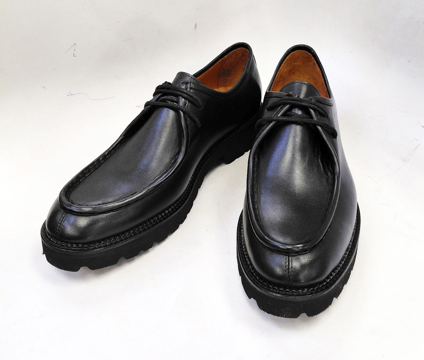 C Collection Calfskin Lace Up Shoe - Black
