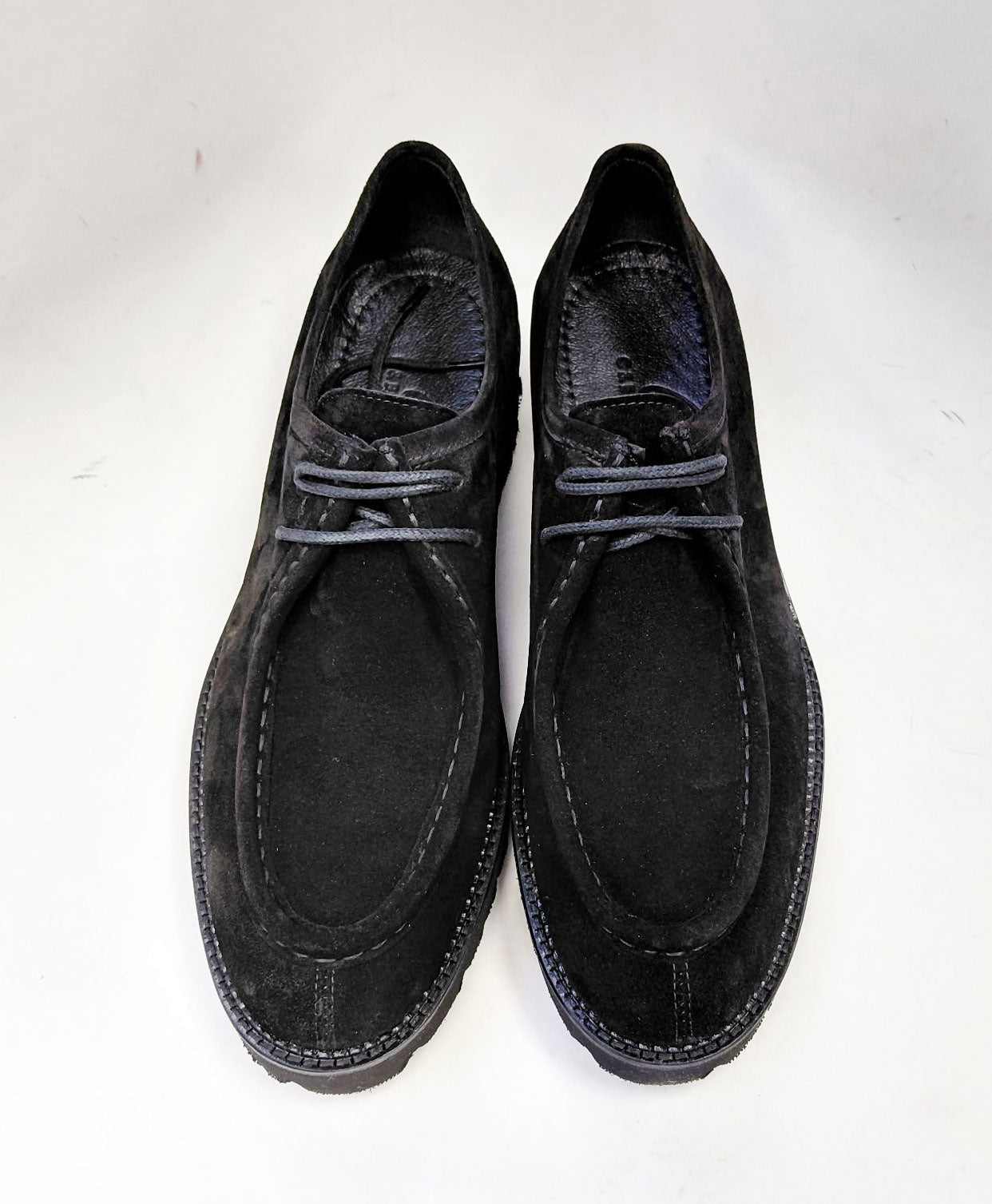 C Collection Suede Lace Up Shoe - Black