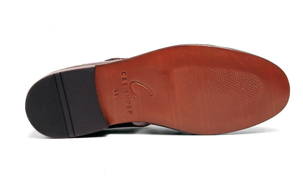 C Collection Crocodile Sandal - Blue