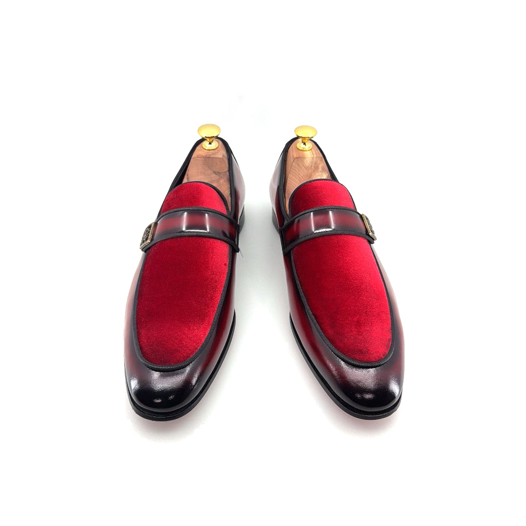 C Collection Leather Loafer - Red