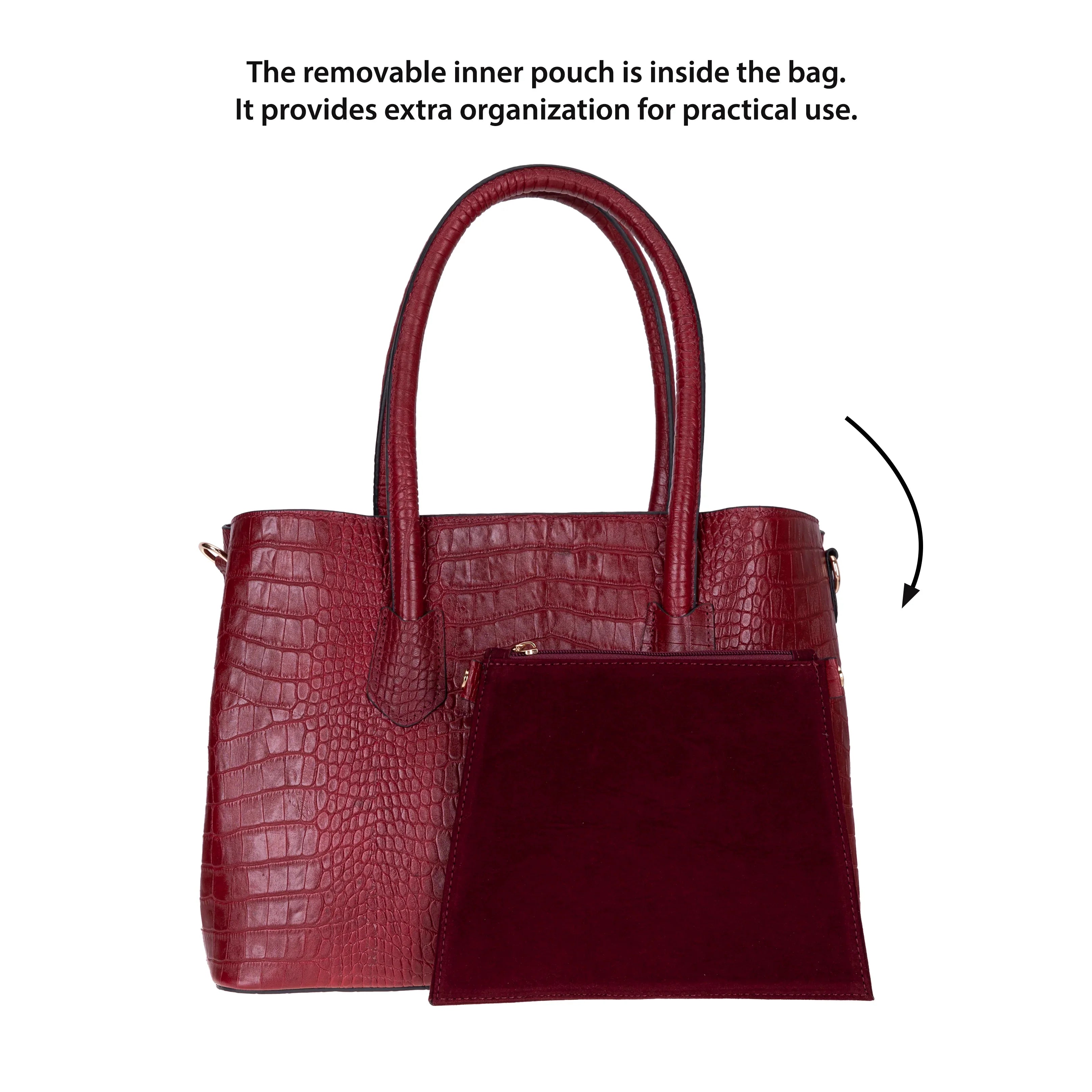 Carrera Novelya Women’s Leather Bag – Full-Grain Calf Leather Top Handle Bag for Elevated Everyday Carry | Minimal & Handcrafted