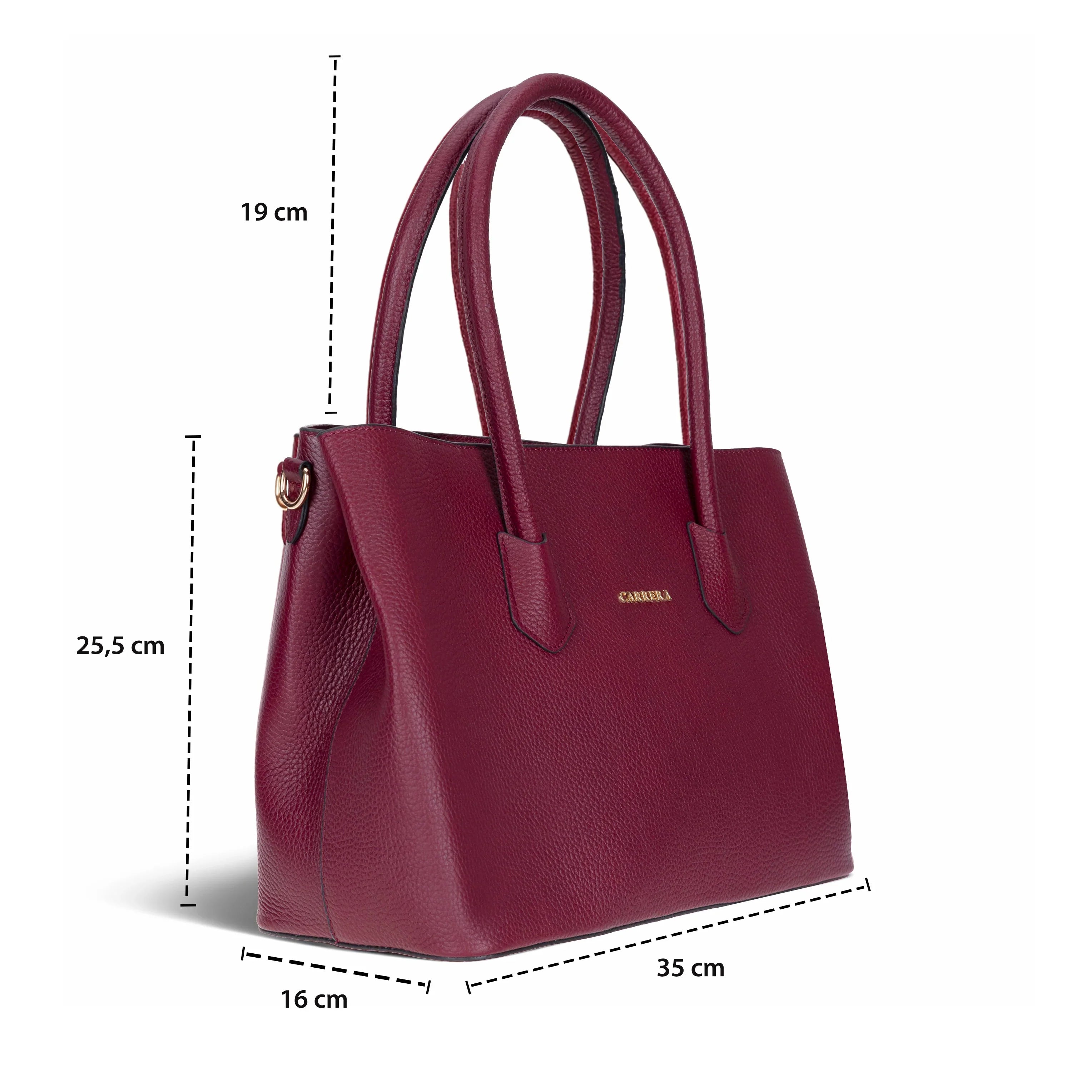 Carrera Novelya Women’s Leather Bag – Full-Grain Calf Leather Top Handle Bag for Elevated Everyday Carry | Minimal & Handcrafted