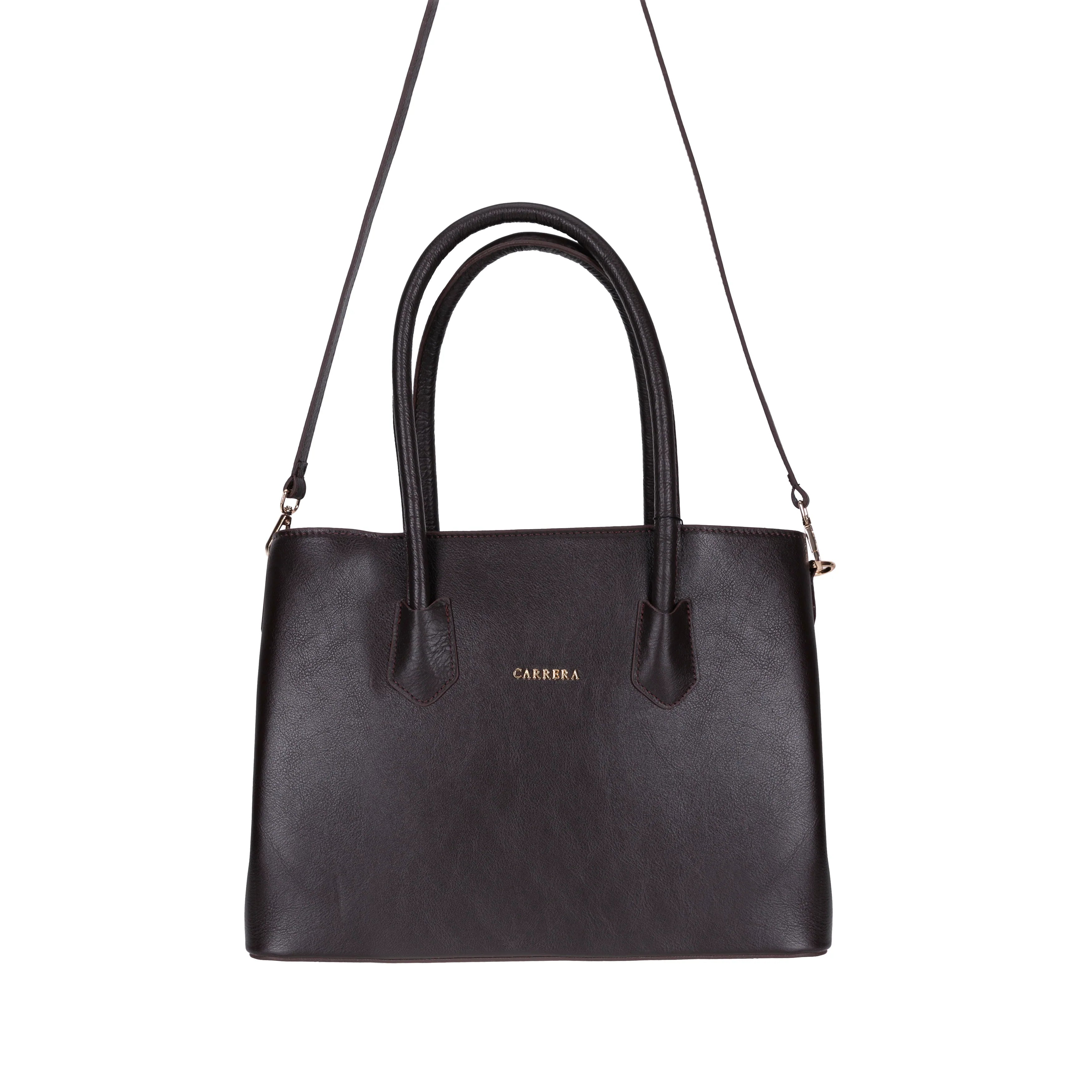 Carrera Novelya Women’s Leather Bag – Full-Grain Calf Leather Top Handle Bag for Elevated Everyday Carry | Minimal & Handcrafted