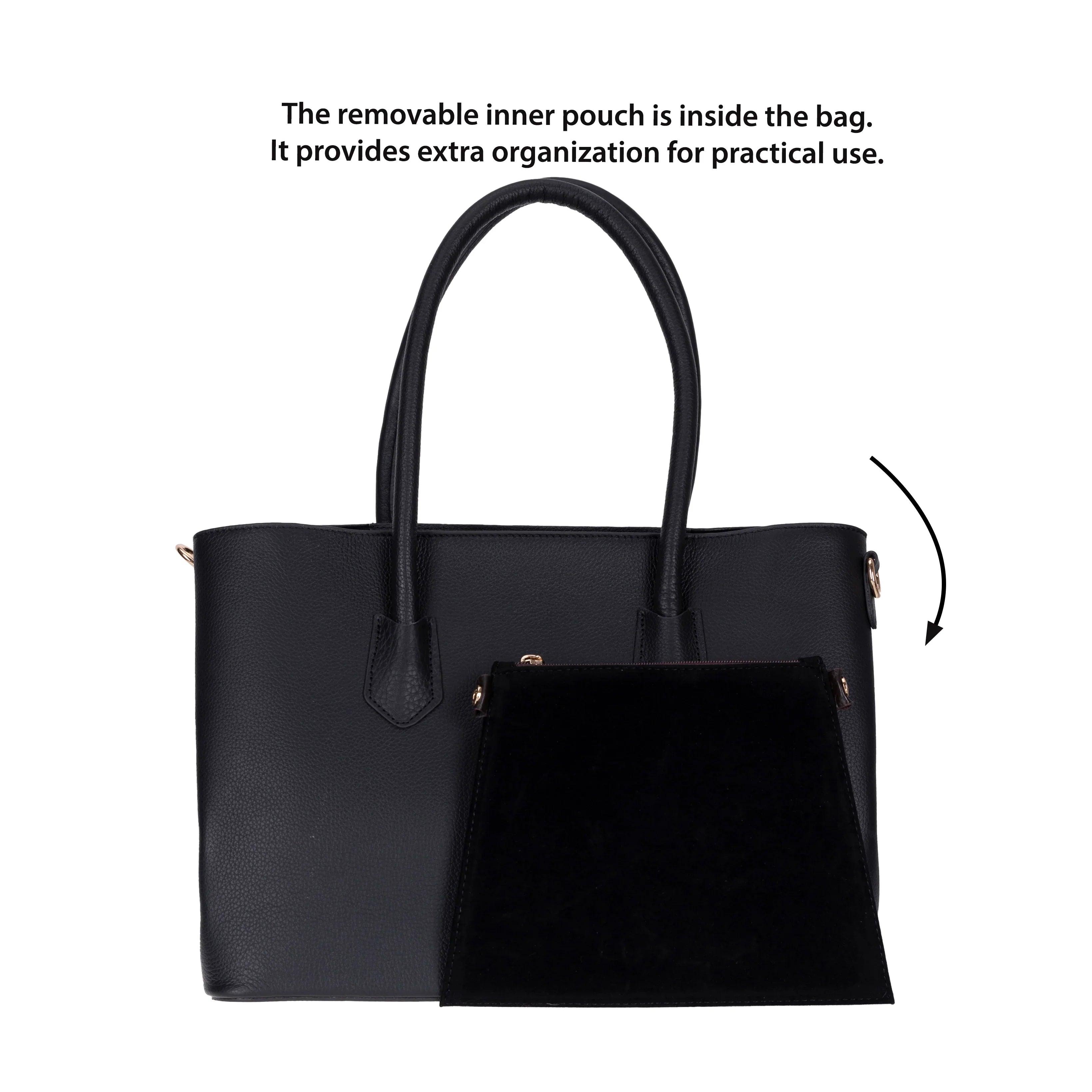 Carrera Novelya Women’s Leather Bag – Full-Grain Calf Leather Top Handle Bag for Elevated Everyday Carry | Minimal & Handcrafted