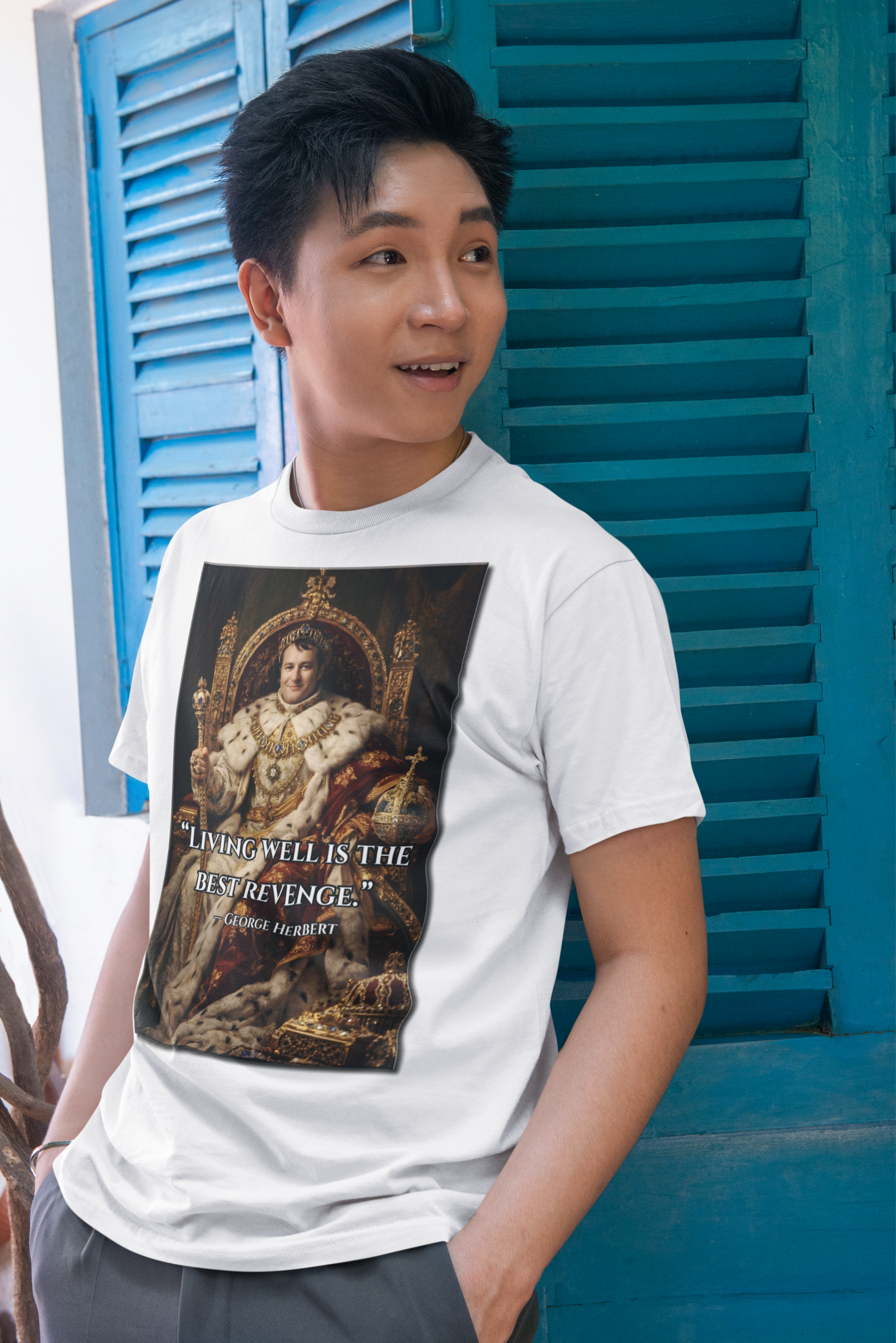 Living Well Is The Best Revenge. - Under ArmourⓇ athletic t-shirt