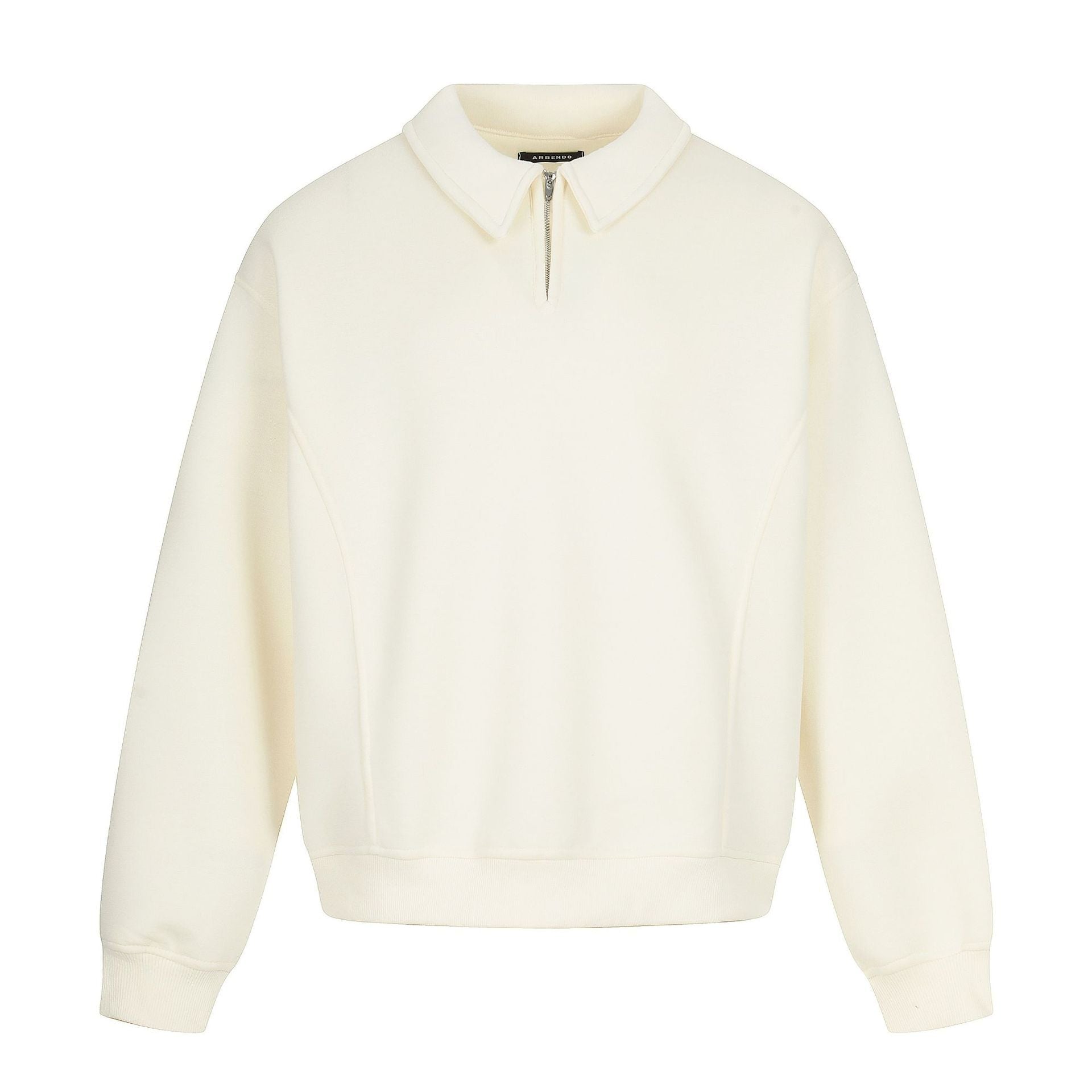 Half-Zip Polo Neck Pullover Hoodie