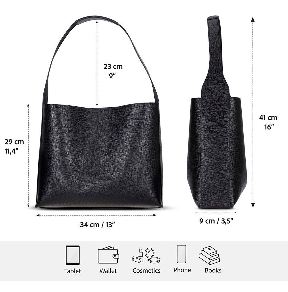 Stella Leather Women’s Tote Bag – Genuine Leather Shoulder Bag for Everyday Elegance | Minimal & Handcrafted