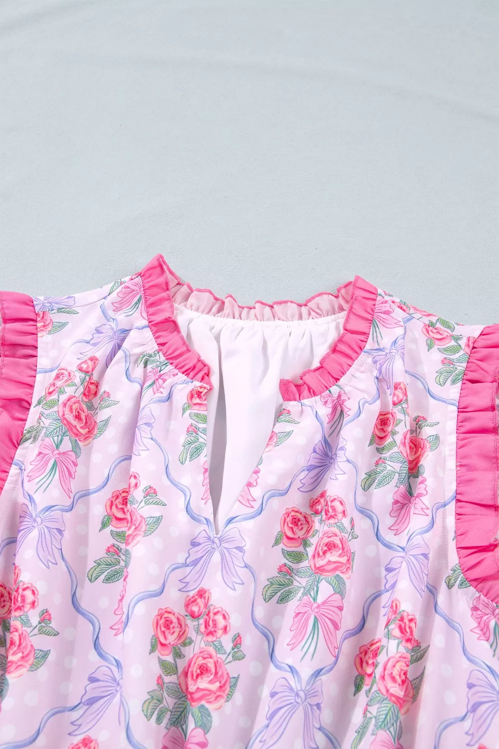 Tiered Ruffles Sleeveless Summer Floral Dress