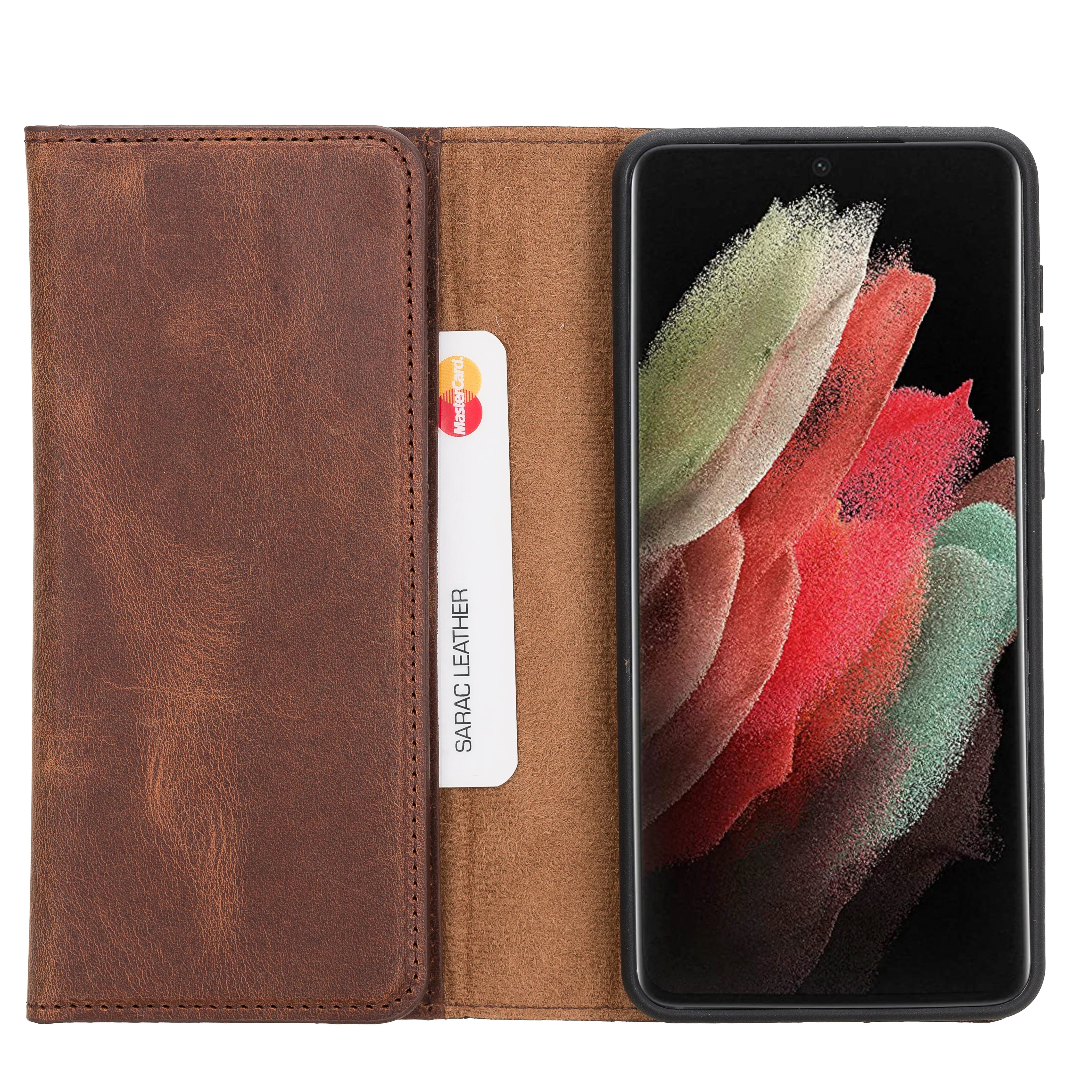 Samsung Galaxy S21 Plus Leather Wallet Case Detachable RFID – Santa