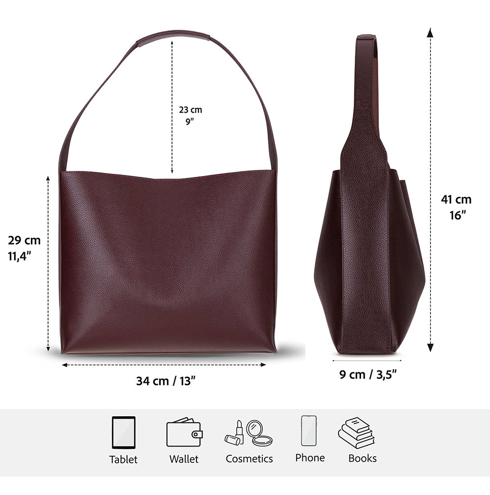 Stella Leather Women’s Tote Bag – Genuine Leather Shoulder Bag for Everyday Elegance | Minimal & Handcrafted