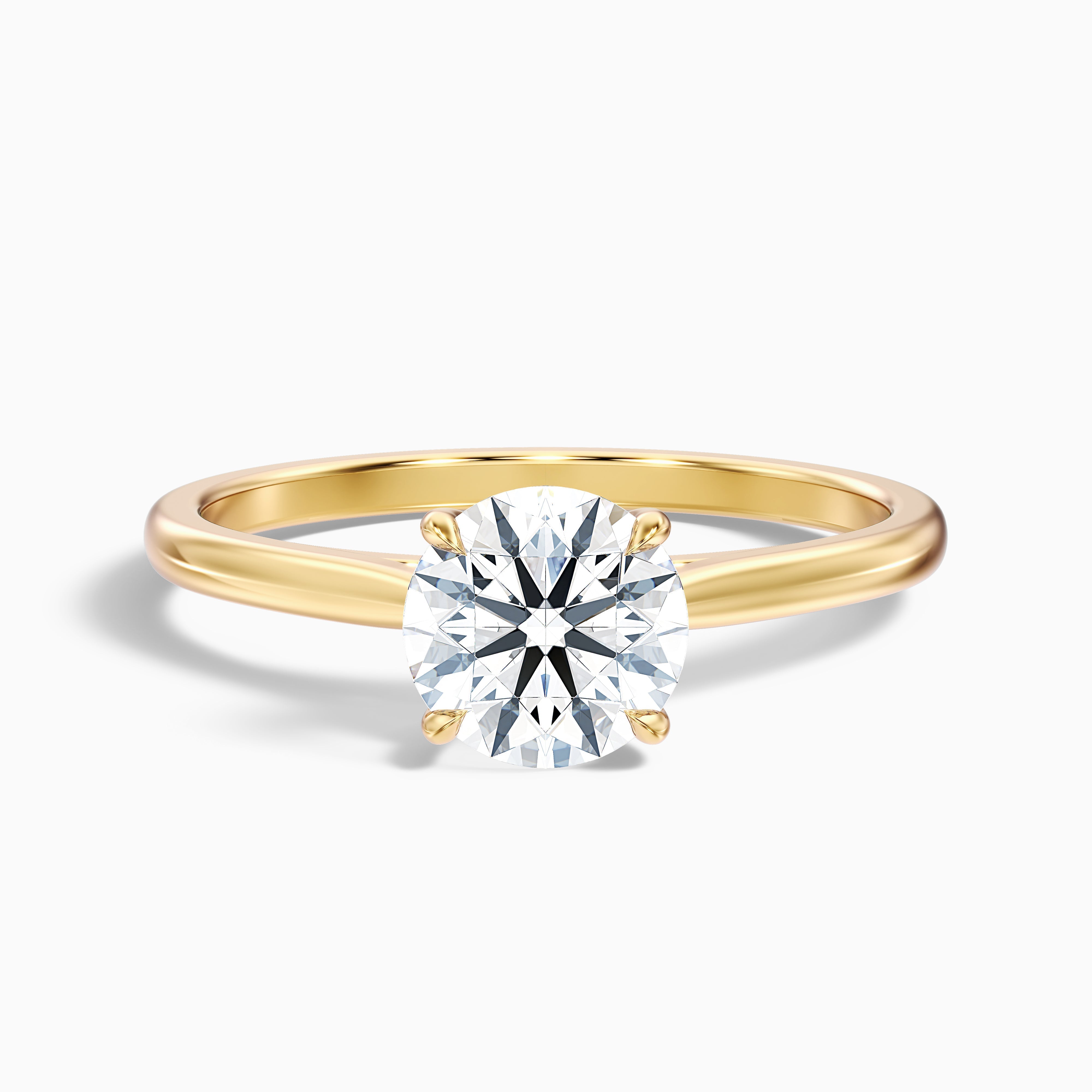Iris 4.5 Carat Round Solitaire Lab Grown Diamond Ring in Platinum