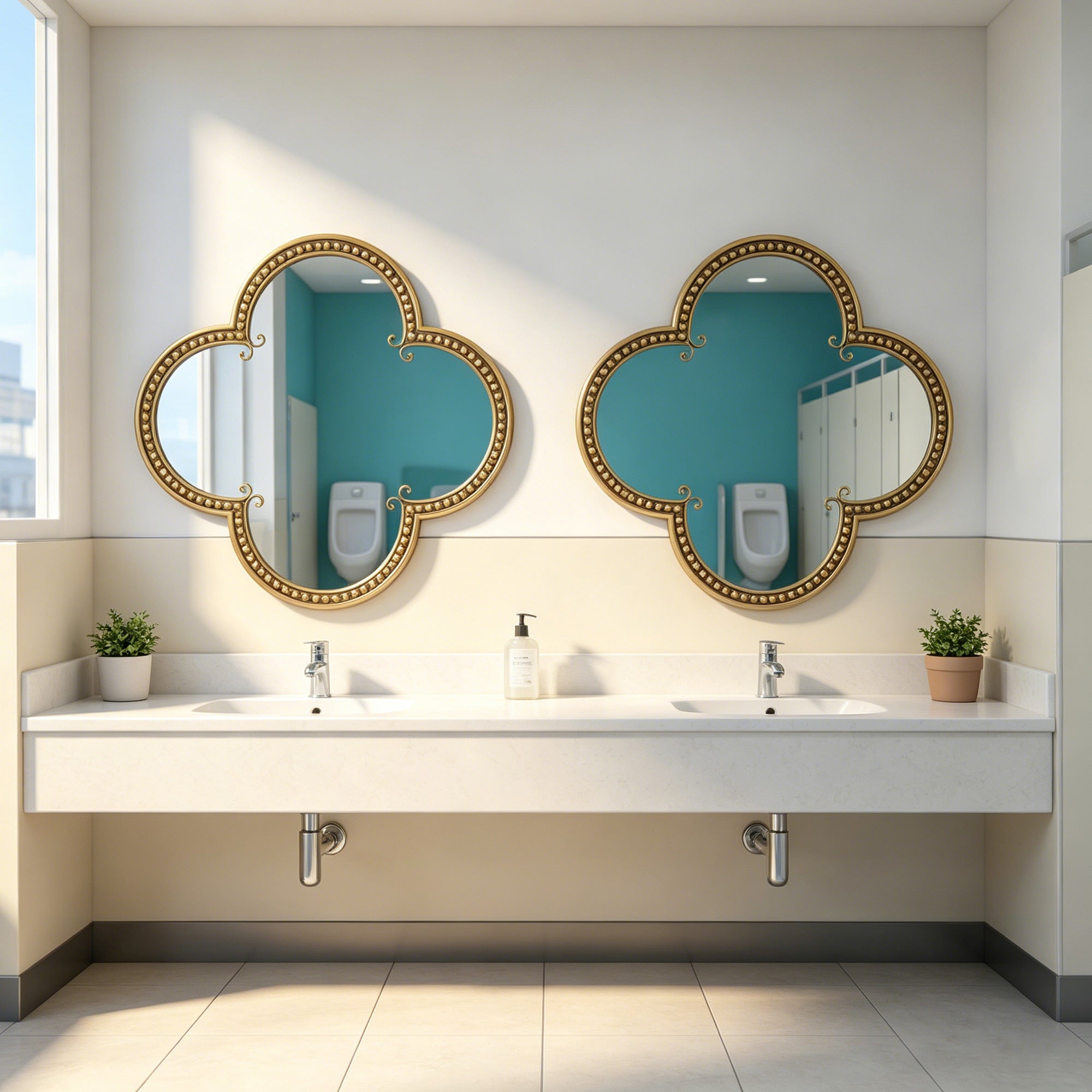 Quatrefoil Mirror - 31.5" Ornate Irregular Accent Mirrors