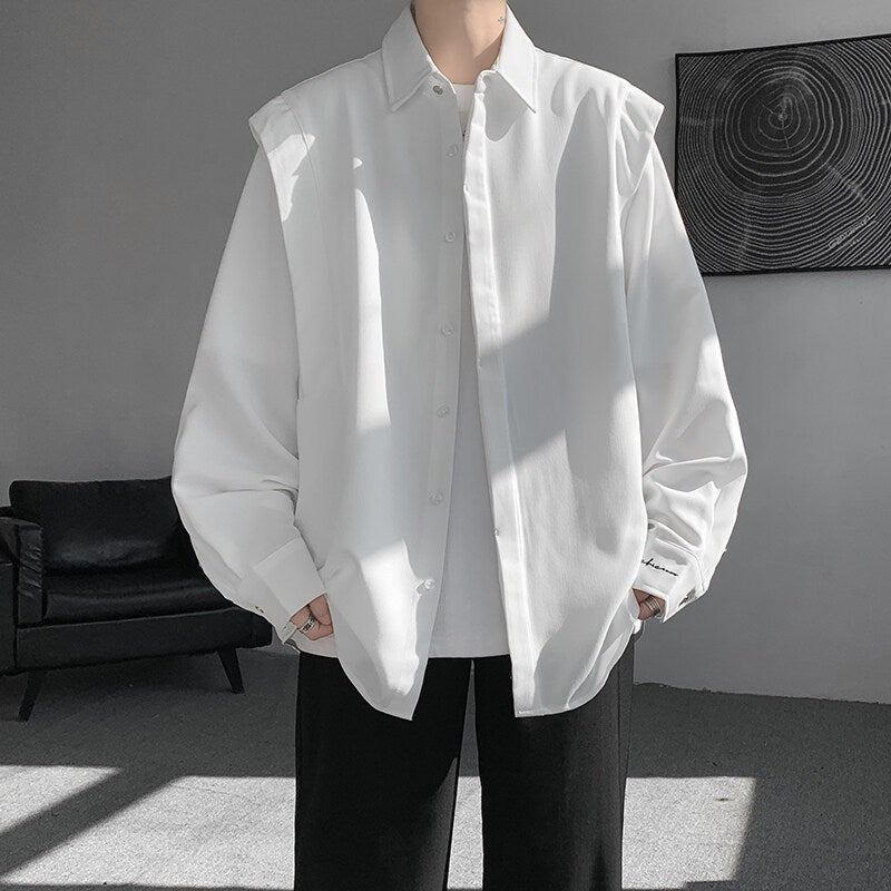 Layered Collar Shirt Jacket