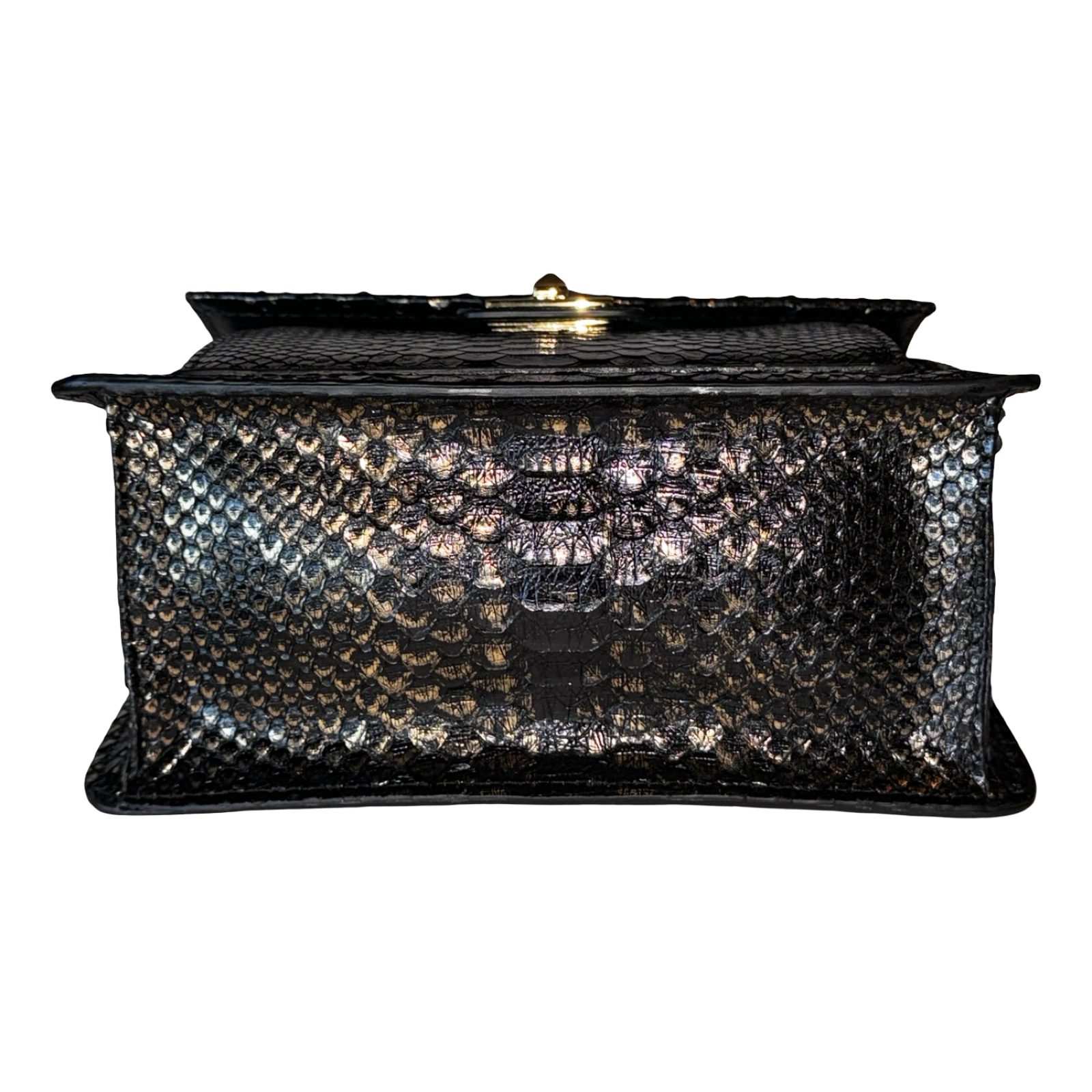 Noir d’Or Horse Handle Handbag
Authentic Black and Gold Python