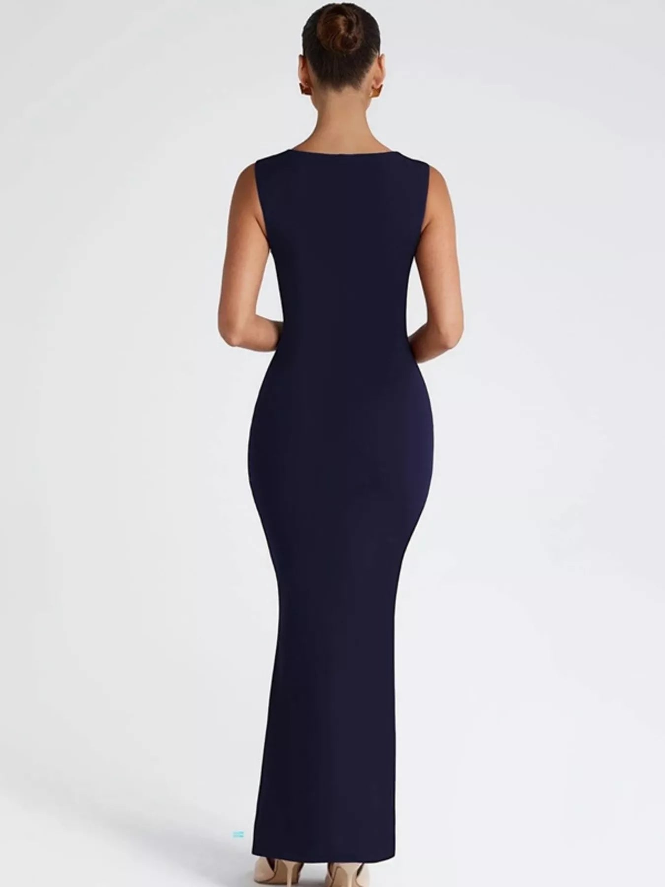 Square Neck Sleeveless Maxi Dress
