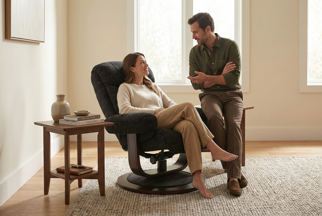 Oslo Euro Recliner w/ Ottoman