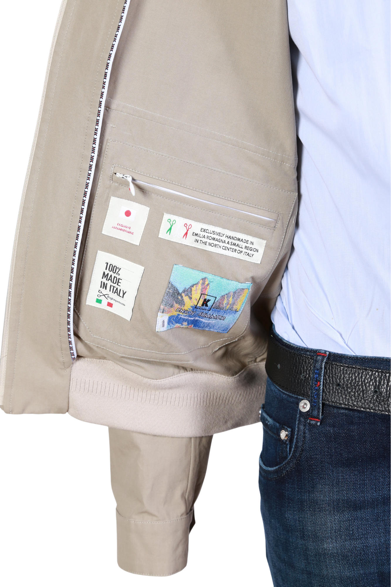 Kired by Kiton Solid Polyester Jacket
