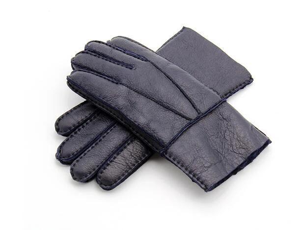 Gentleman's Genuine Sheepskin Shearling Gloves