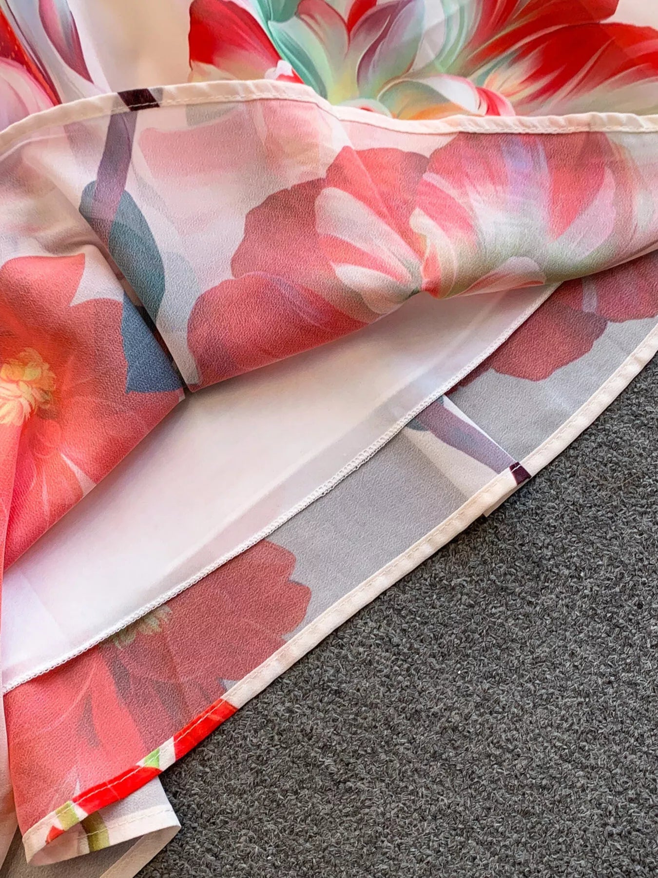 Floral Off-Shoulder A-Line Dress