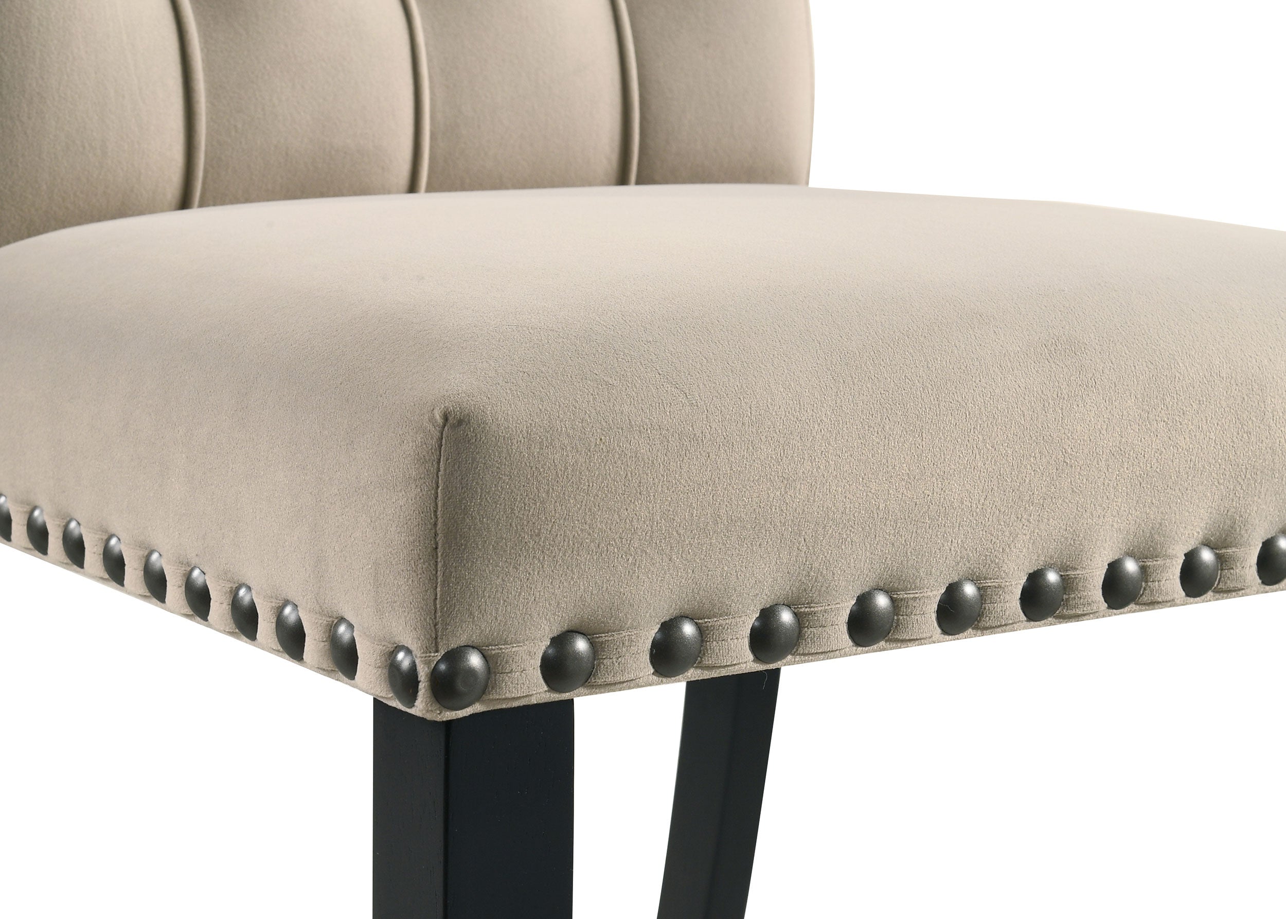 Alana Velvet Upholstered Dining Side Chair Sand (Set of 2)