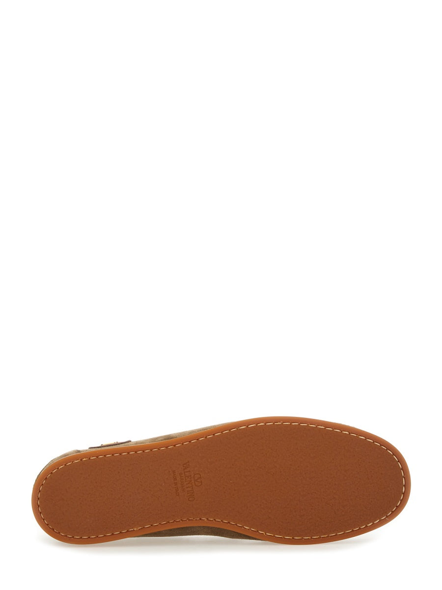Valentino Garavani Men "Palm Avenue" Boat Moccasin