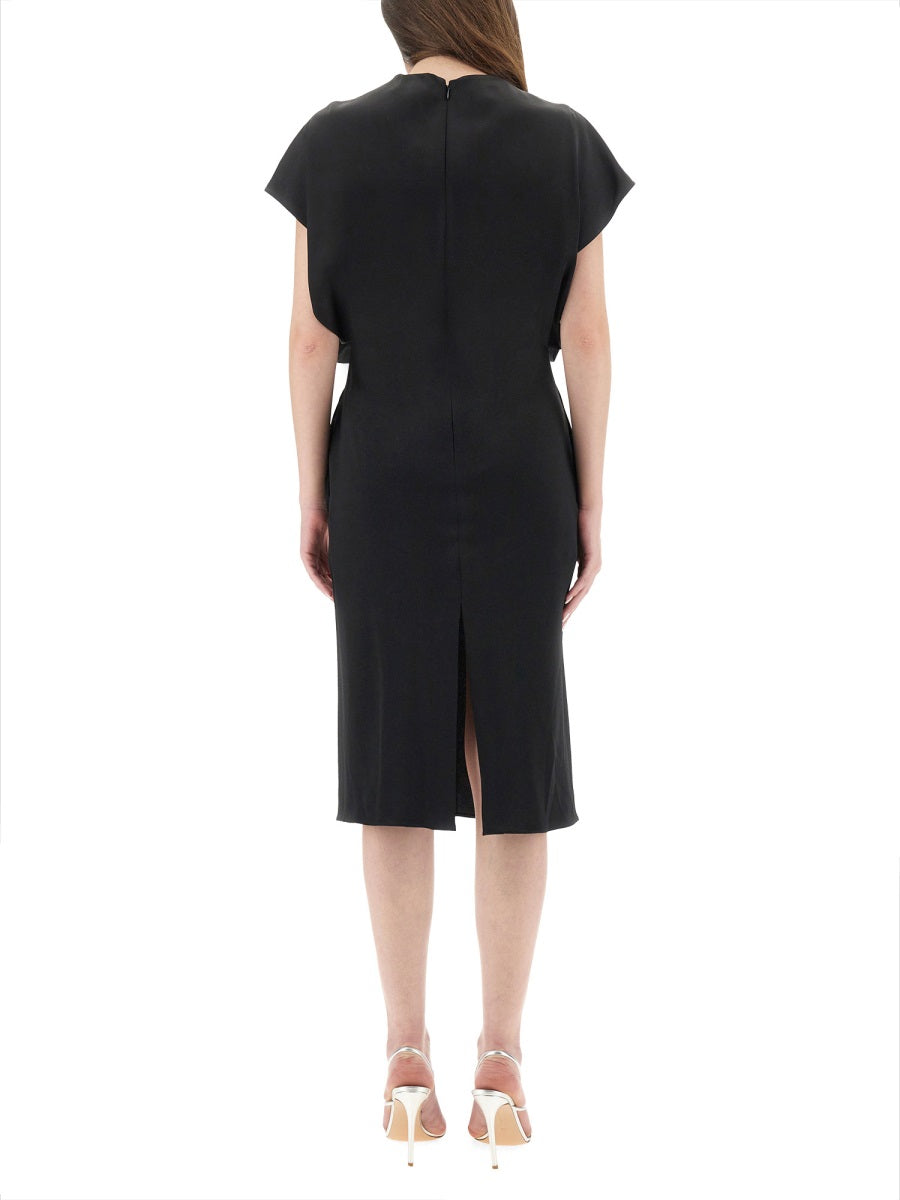 Stella Mccartney Women Midi Dress With Wing Sleeves