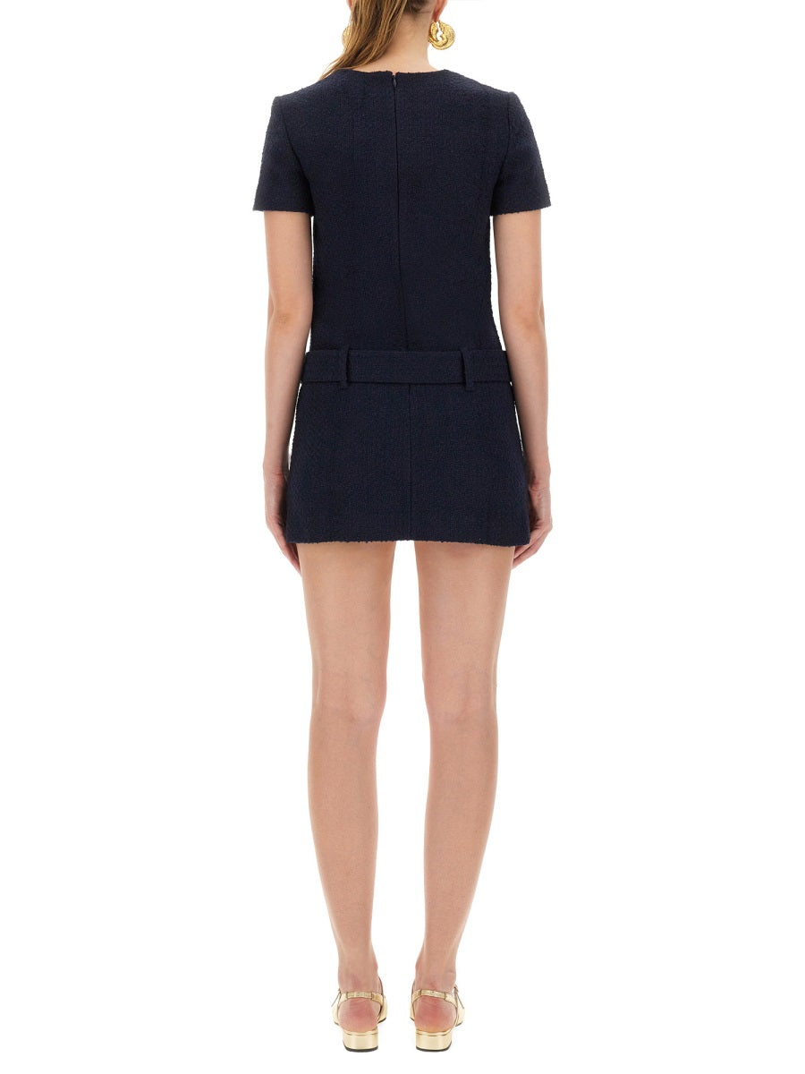 Self-Portrait Women Mini Boucle Dress