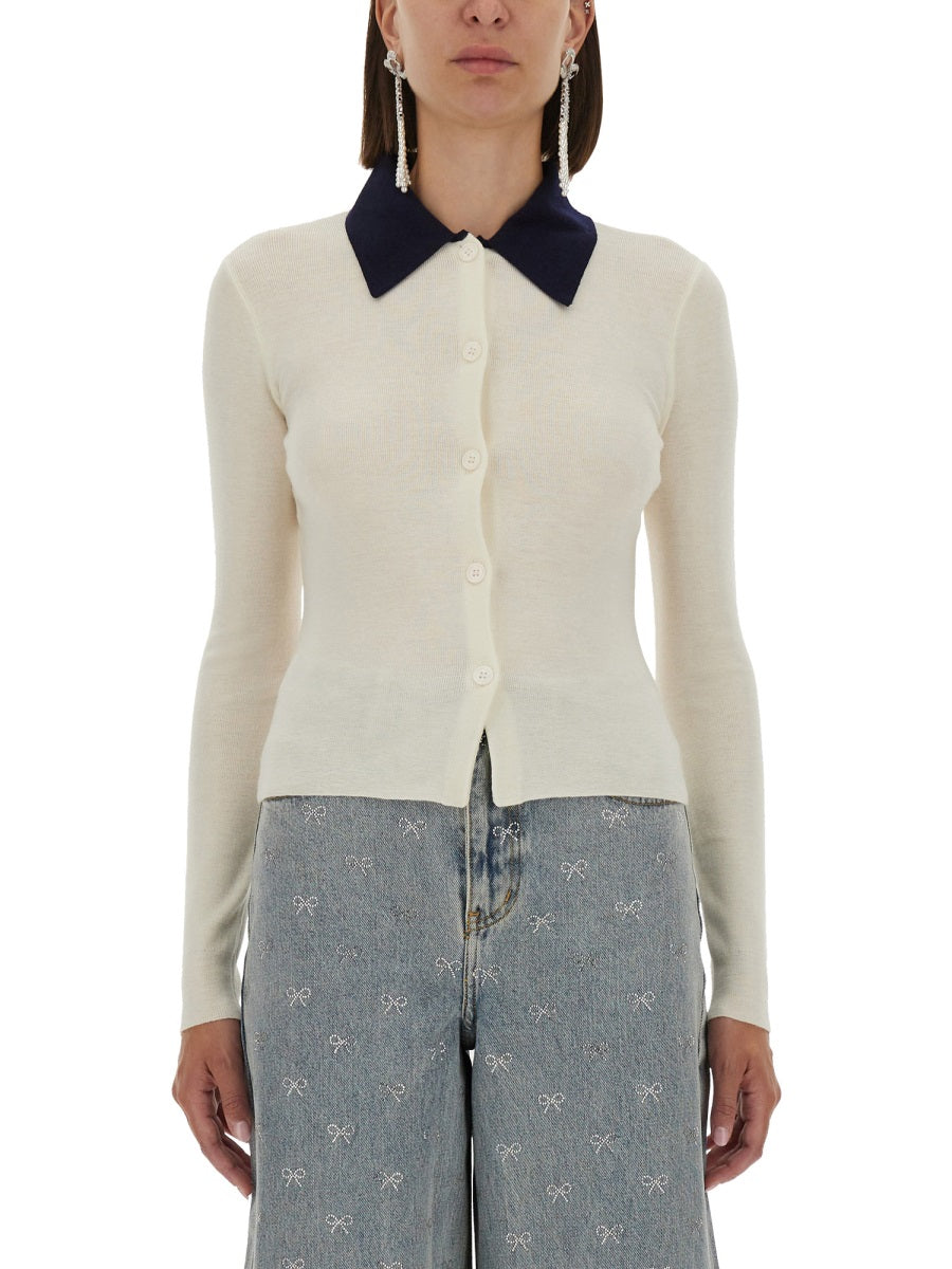 Self-Portrait Women Merino Wool Cardigan