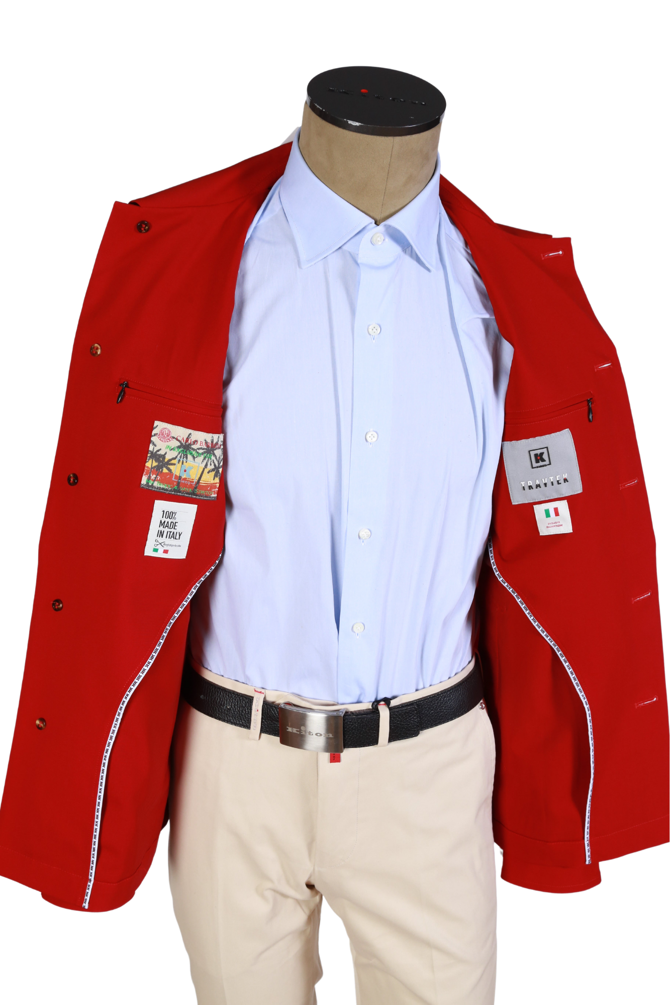 Kired by Kiton Solid Polyester-Wool Jacket