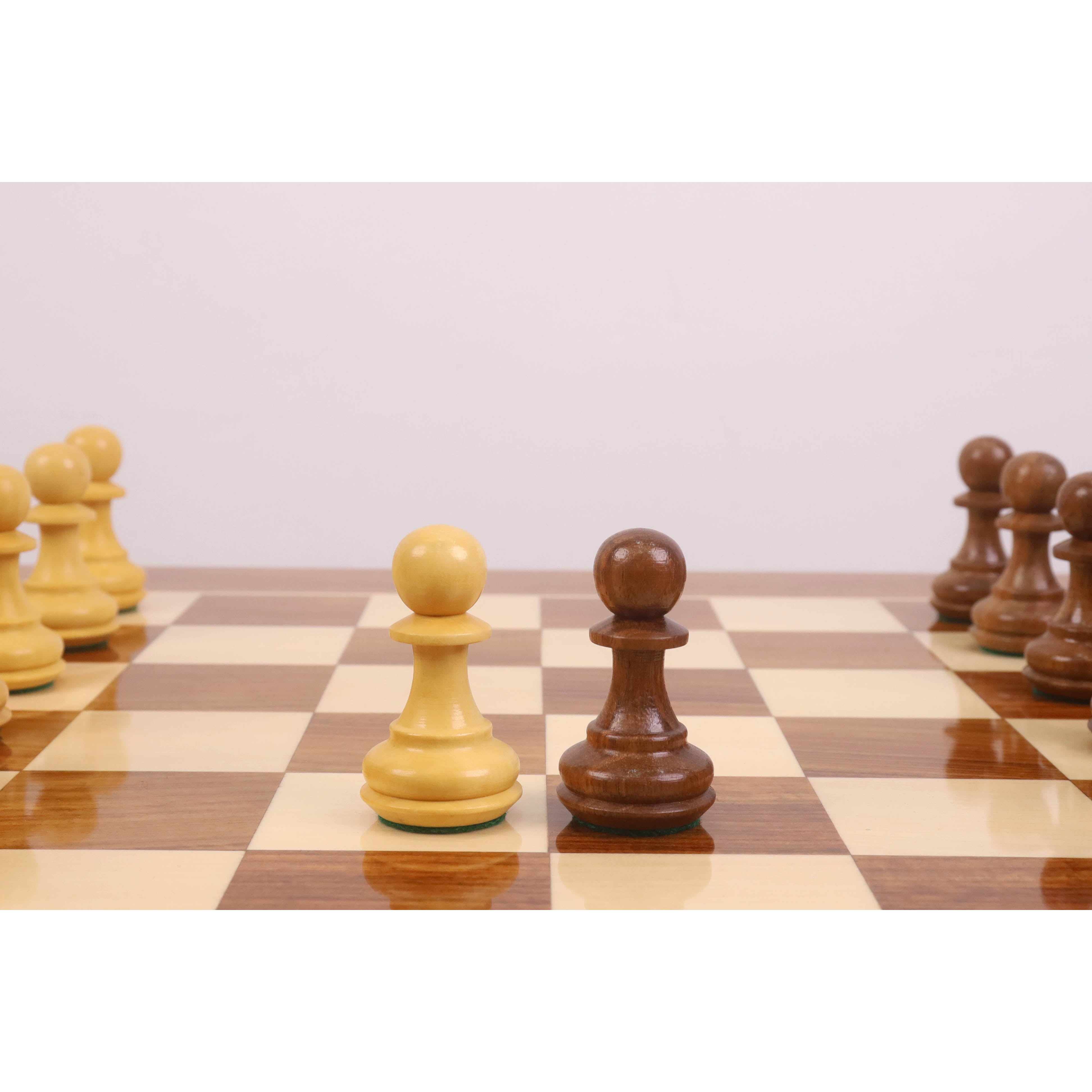23" Tournament Chess Board Table with 4.1" Pro Staunton Weighted Wooden Chess Pieces - Golden Rosewood and Boxwood