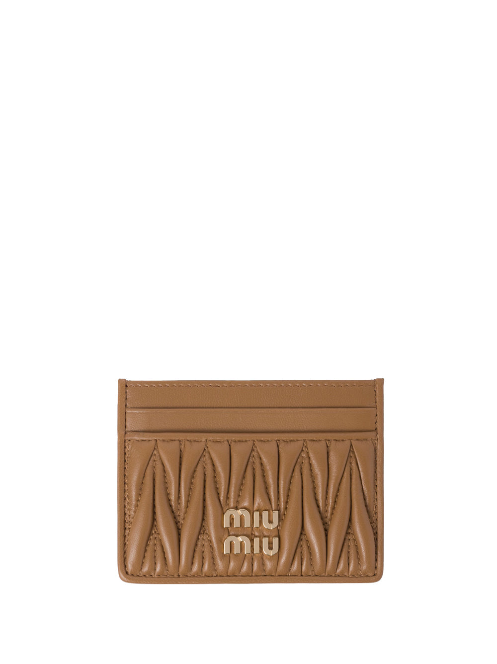 Miu Miu Women Matelassé Nappa Leather Card Holder