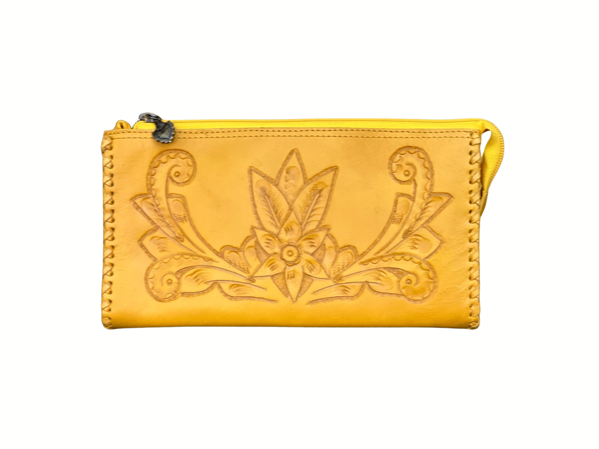 The Ella| Hand-Tooled Leather Clutch & Crossbody