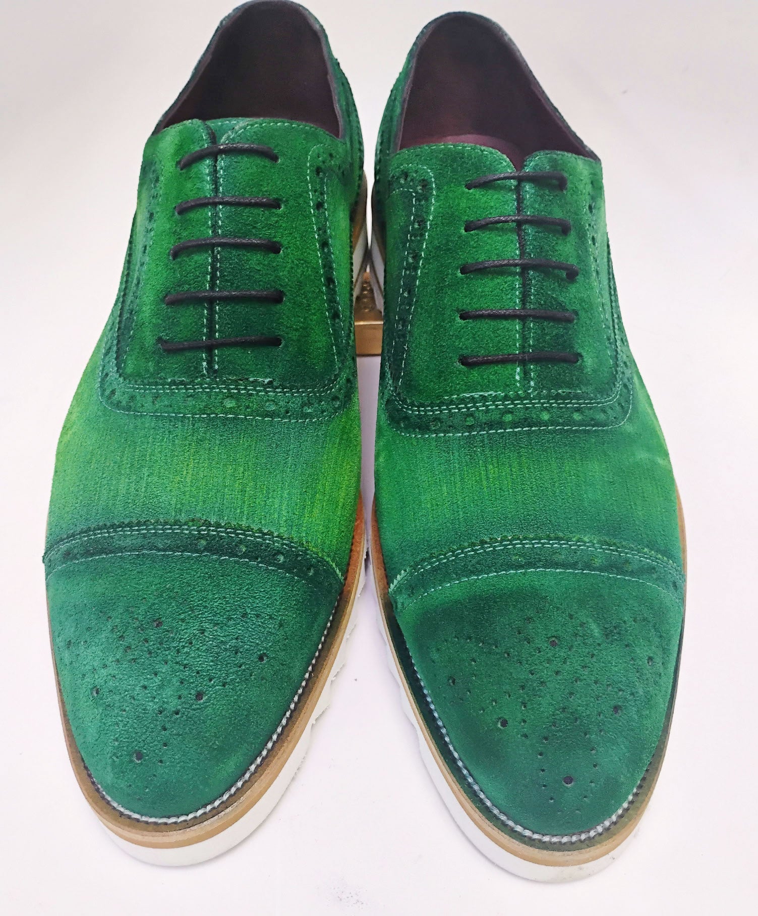 C Collection Suede Oxford - Green
