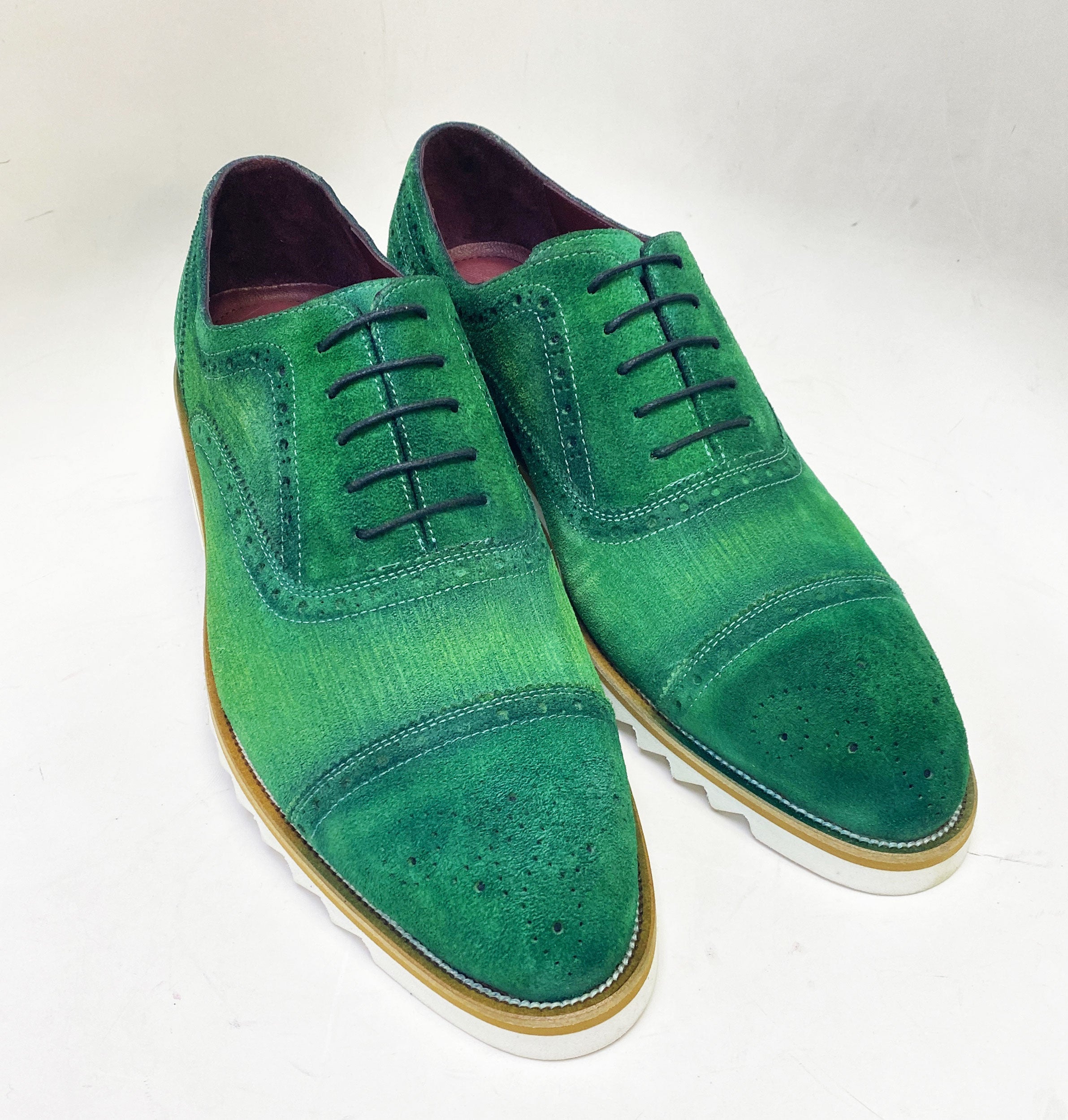 C Collection Suede Oxford - Green