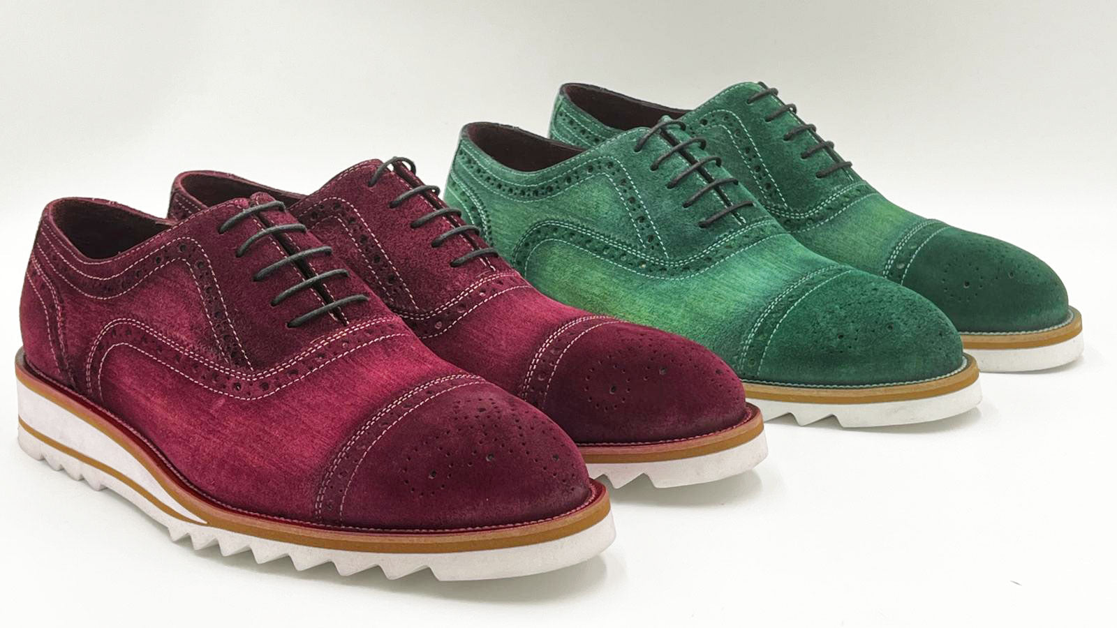 C Collection Suede Oxford - Green
