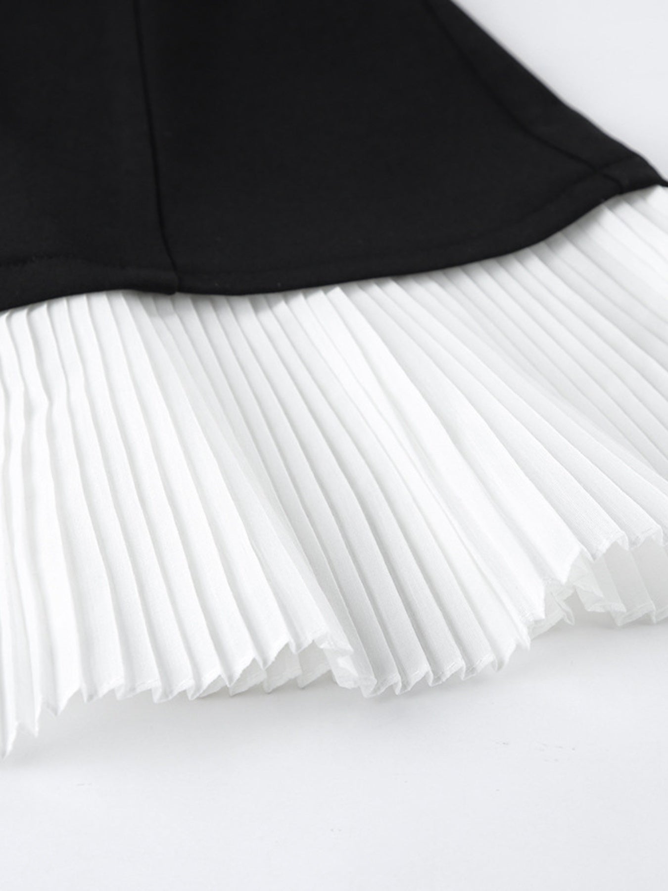 Pleated One Button Blazer Dress