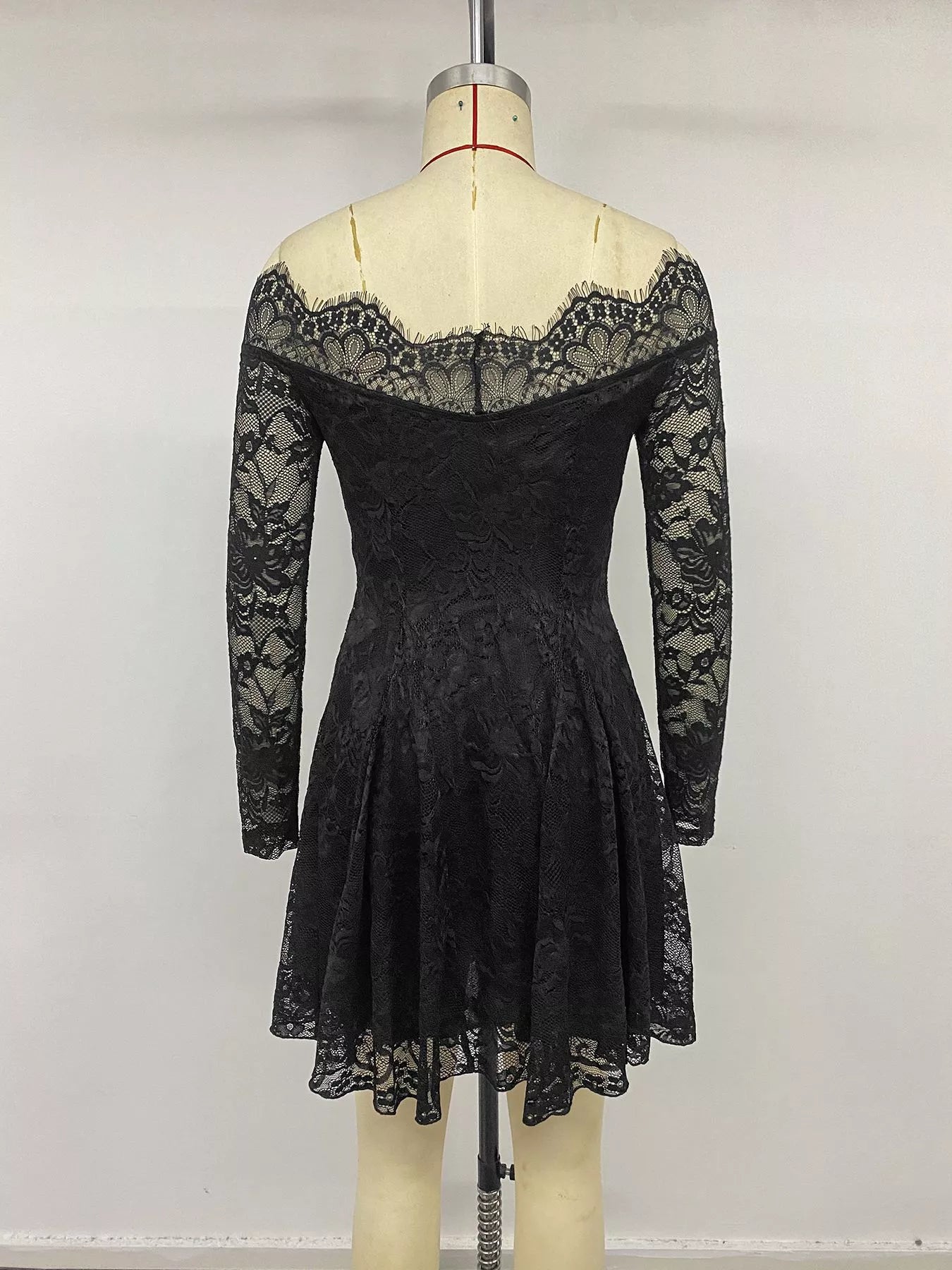 Lace Off Shoulder Mini Dress