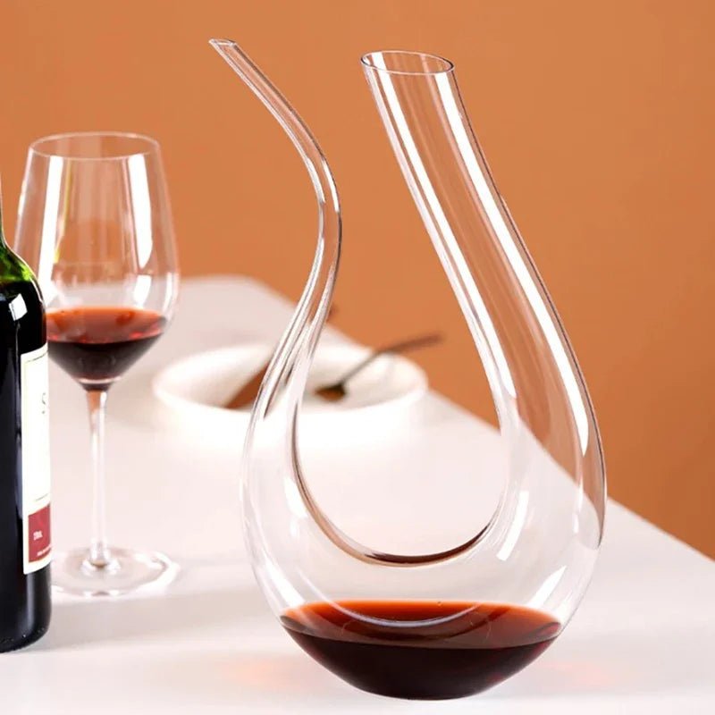 1500ML Big Decanter Handmade Crystal Red Wine Brandy Champagne Glasses Decanter Bottle Jug Pourer Aerator For Family Bar - Overture Gifts