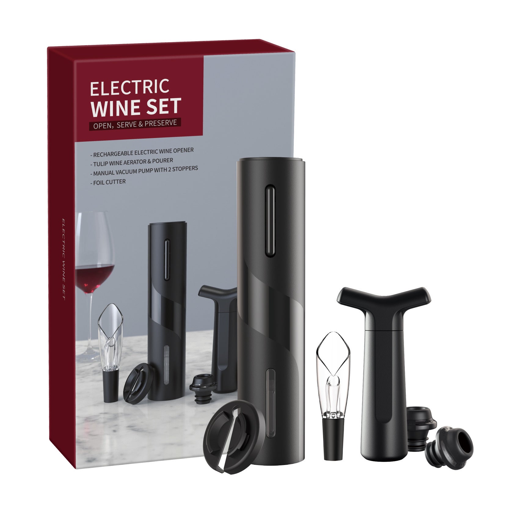 USB Rechargeable Electric Wine Bottle Opener
