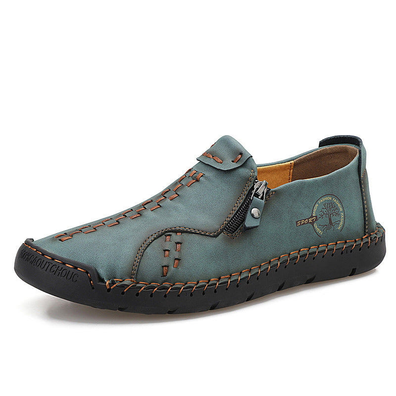 Fashion Casual Leather Shoes Solid Color Trend In The Help