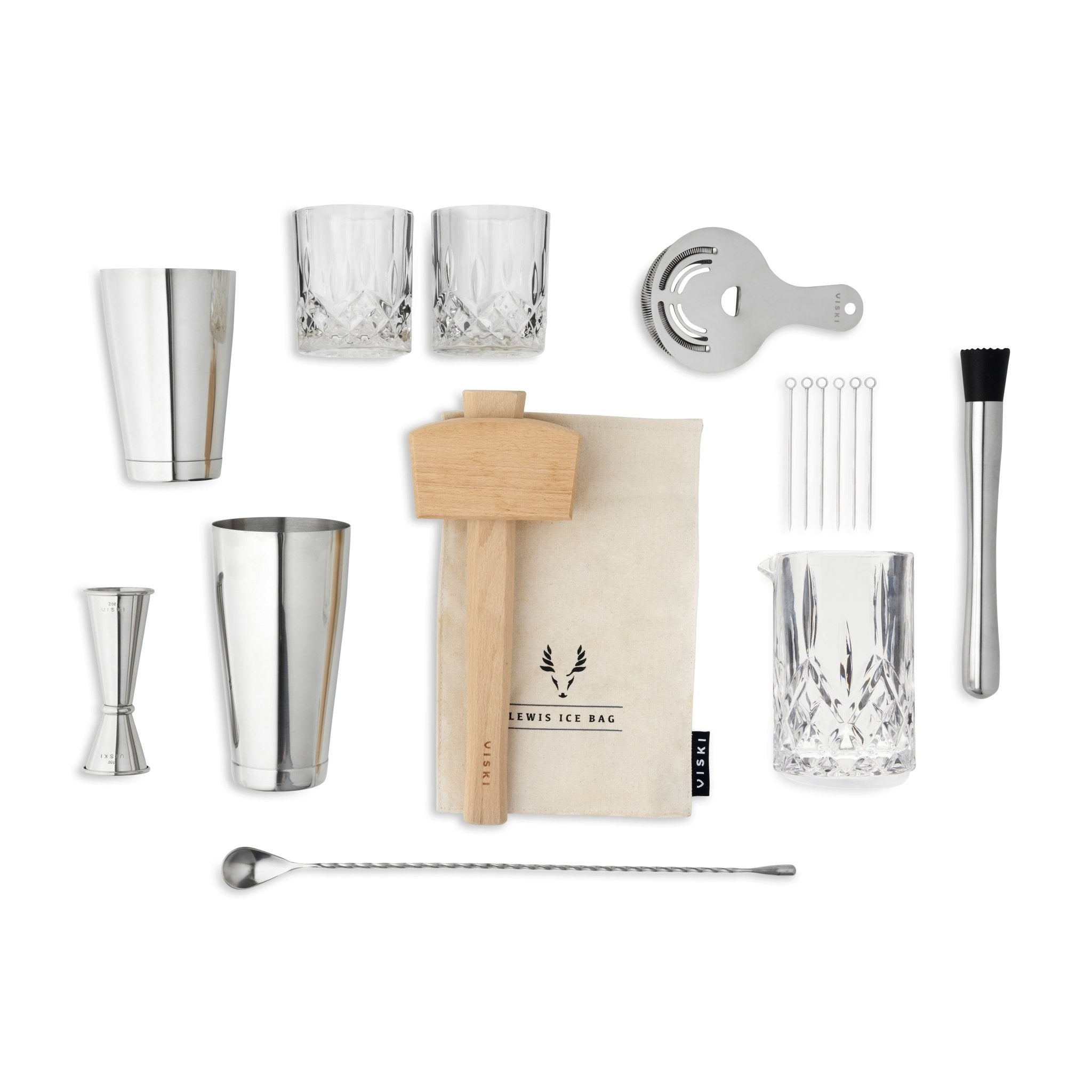 17-Piece Stainless Steel Barware Set - Overture Gifts