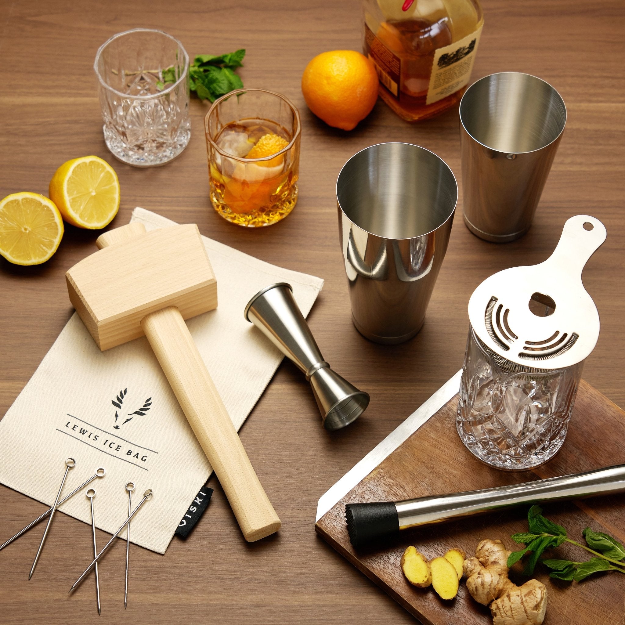 17-Piece Stainless Steel Barware Set - Overture Gifts