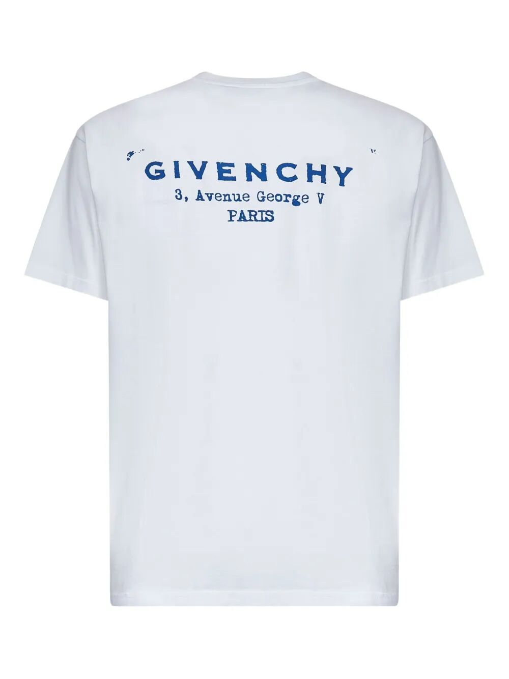 Givenchy Men Cotton T-Shirt With Givenchy Stamp Print