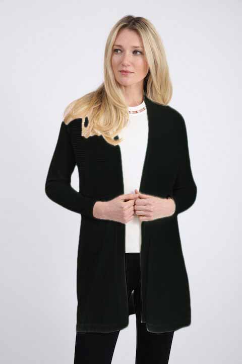 Pima Cotton Open Cardigan Bracelet Sleeves #181314