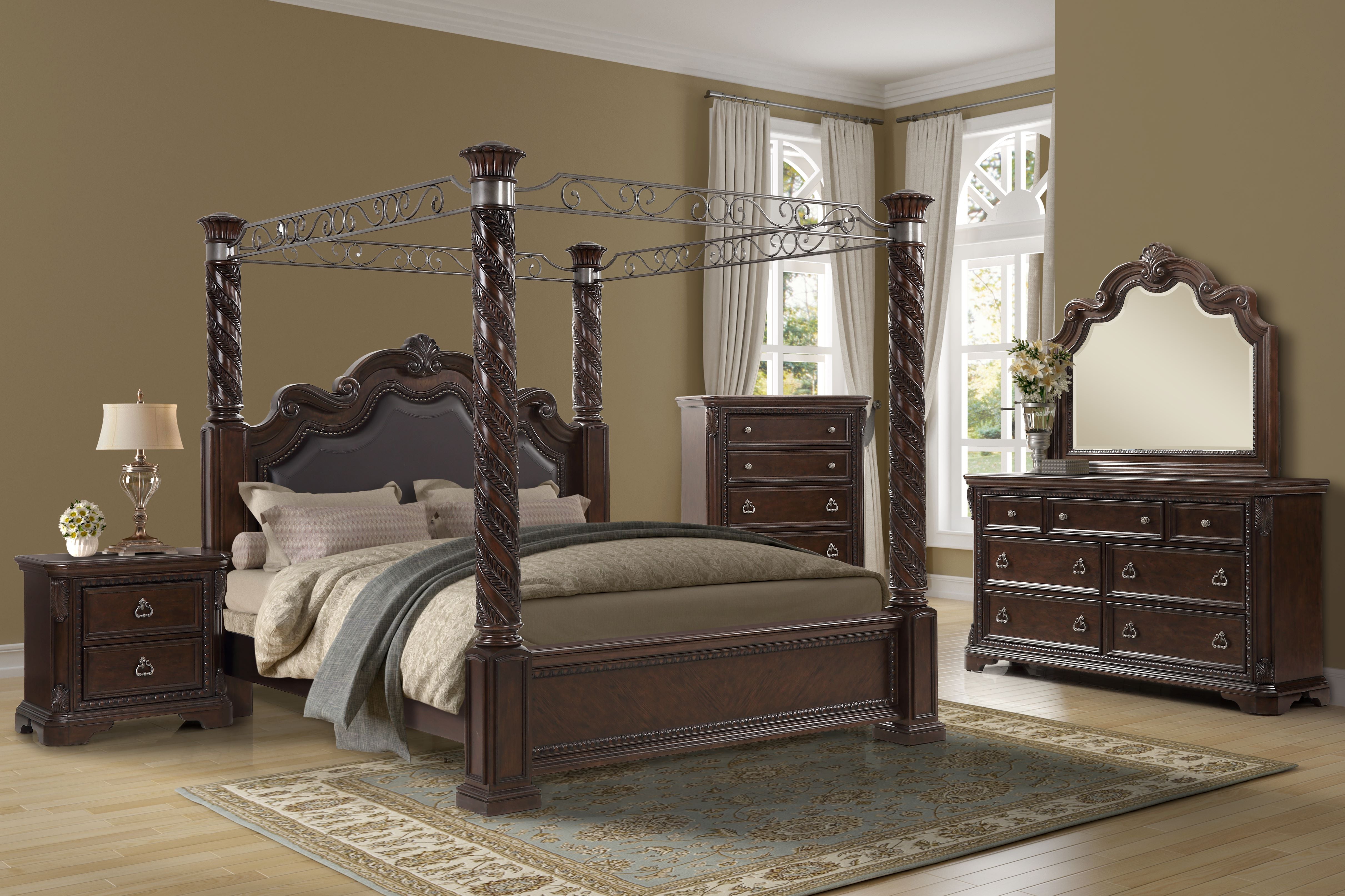 Mahogany Ornate Mirror