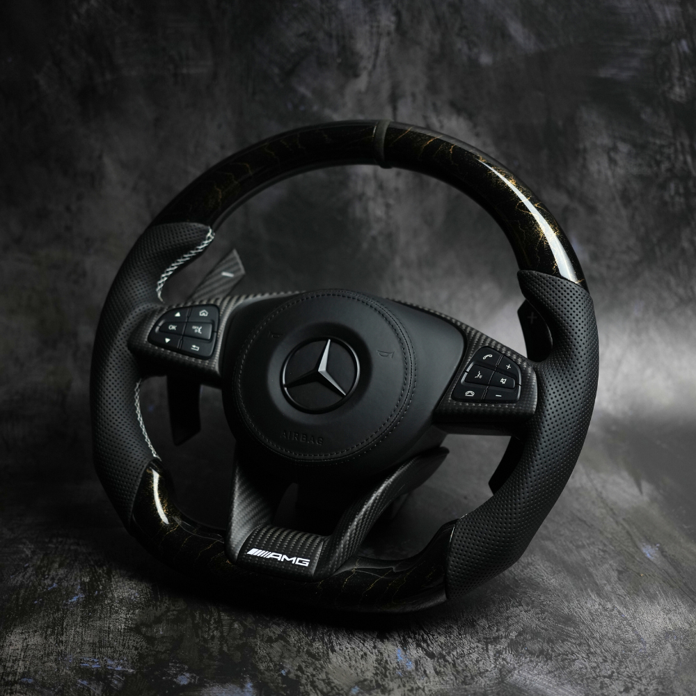 2015-2018 Mercedes Benz AMG | Retrofit for older/ non-AMG Models Available Custom Steering Wheel by Exclusive Steering